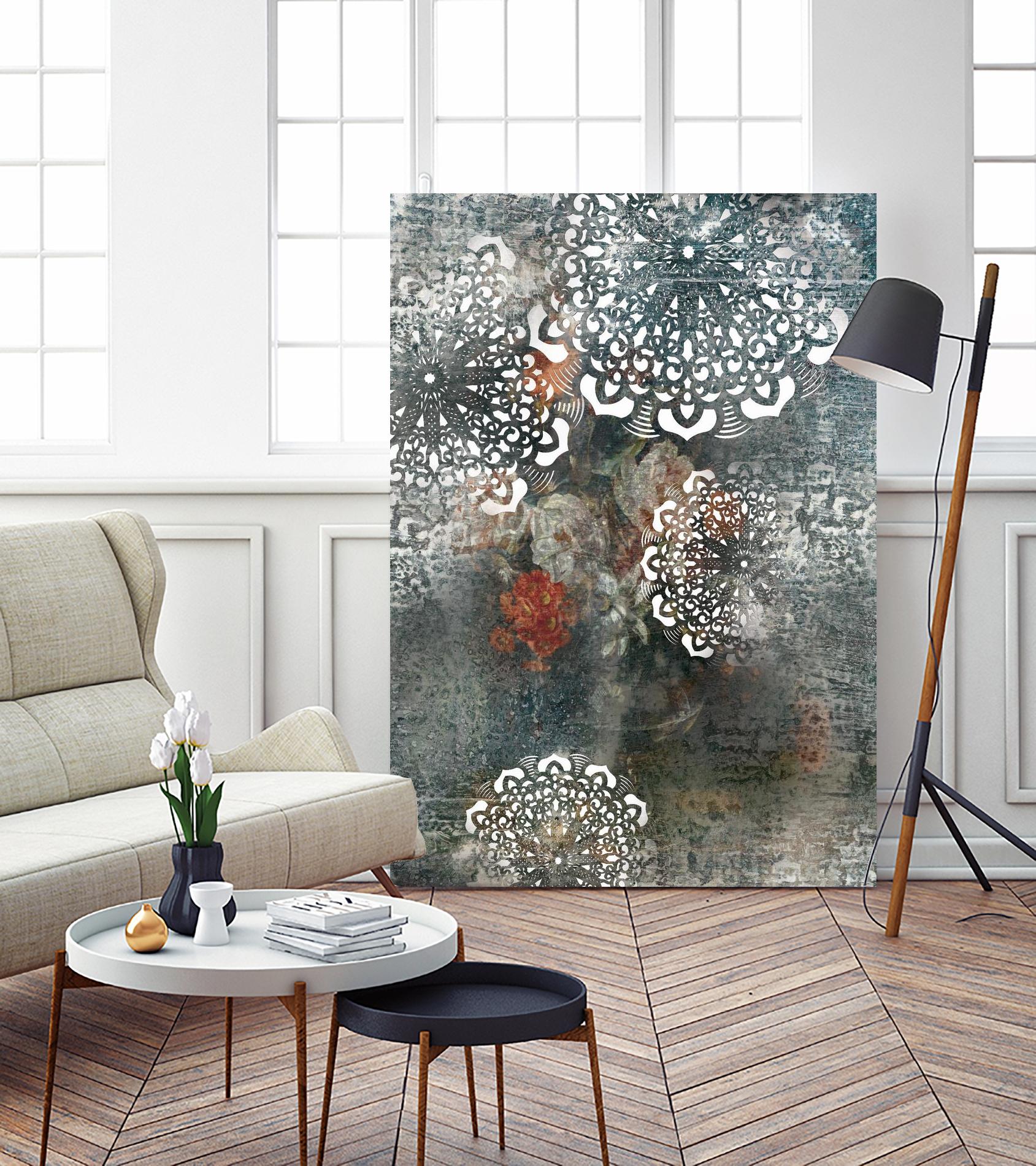 Doily II by PI Studio on GIANT ART - pink abstract