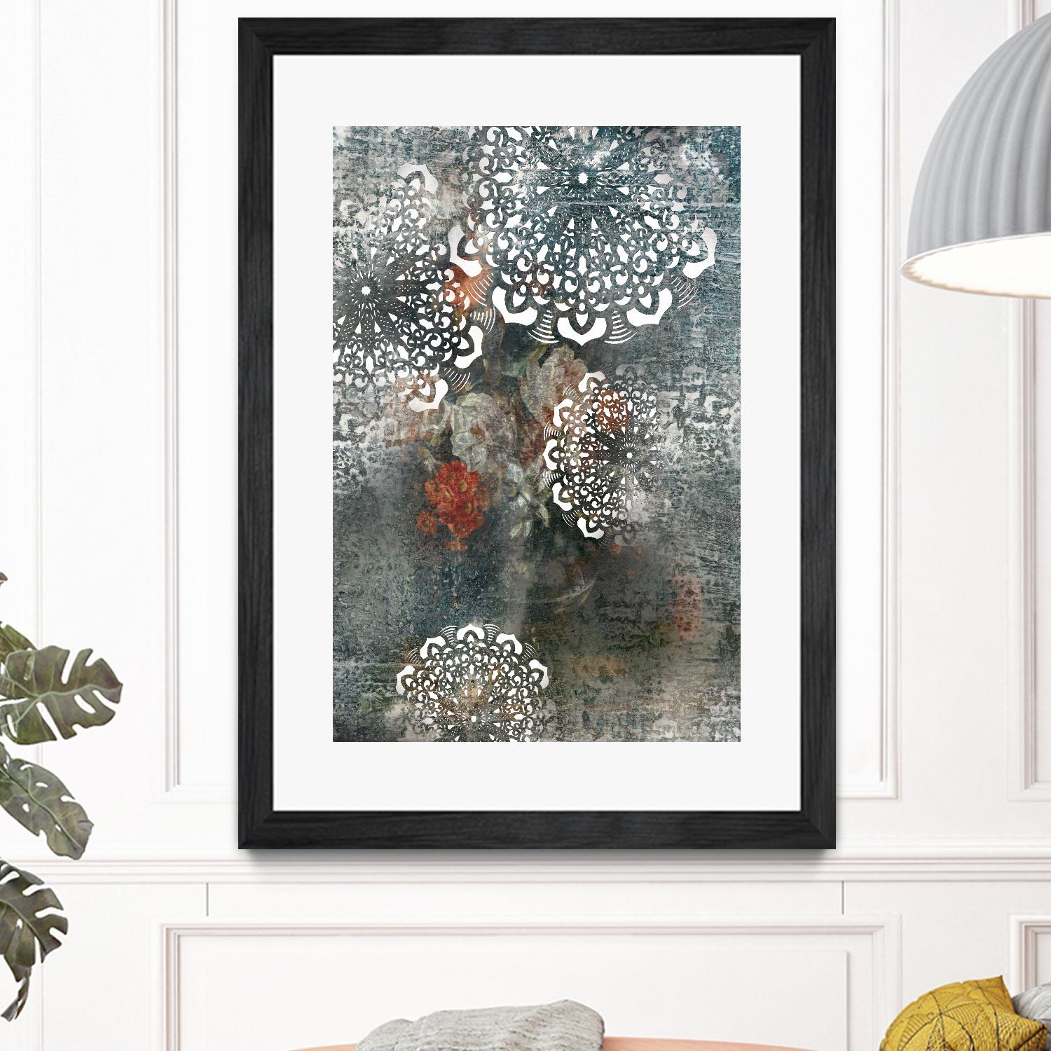 Doily II by PI Studio on GIANT ART - pink abstract