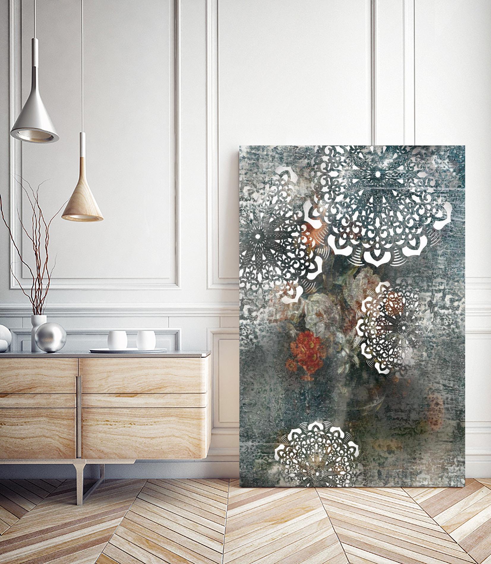 Doily II by PI Studio on GIANT ART - pink abstract