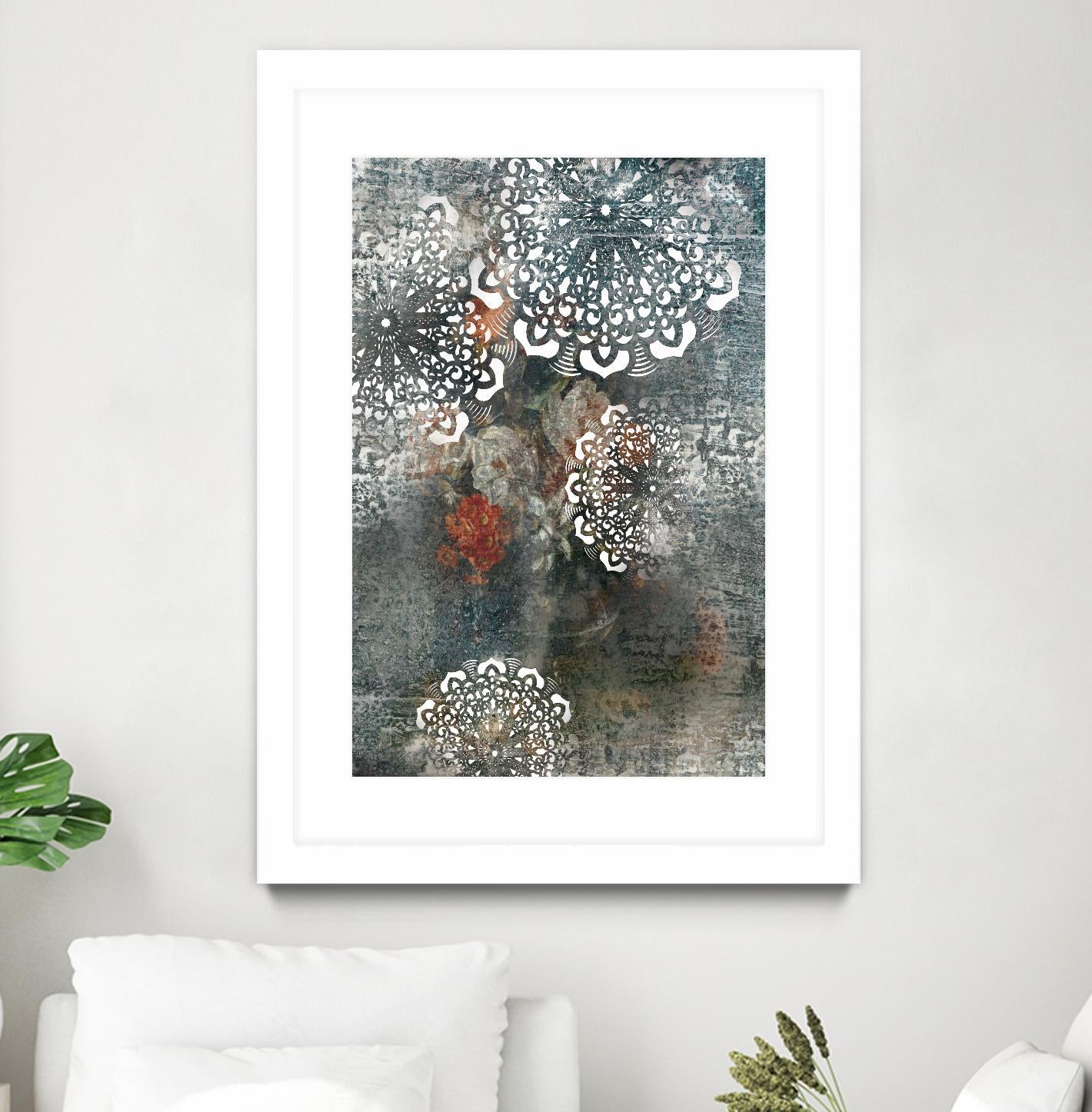 Doily II by PI Studio on GIANT ART - pink abstract