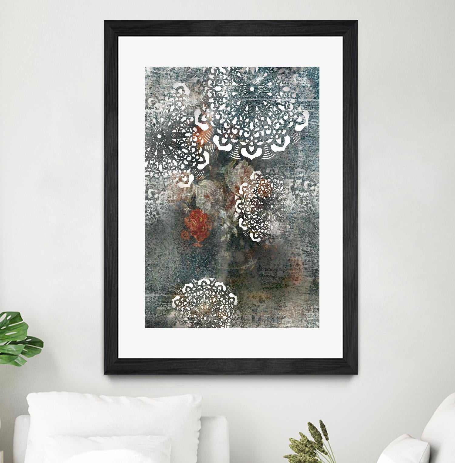 Doily II by PI Studio on GIANT ART - pink abstract