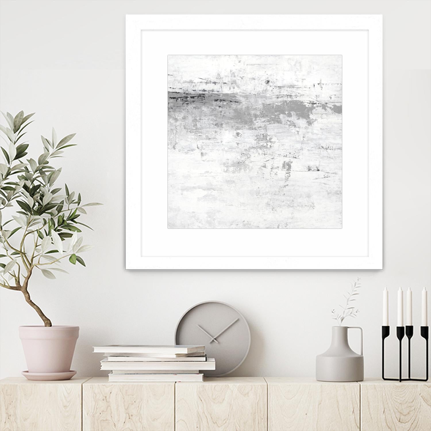 Blizzard I by PI Studio on GIANT ART - grey abstract