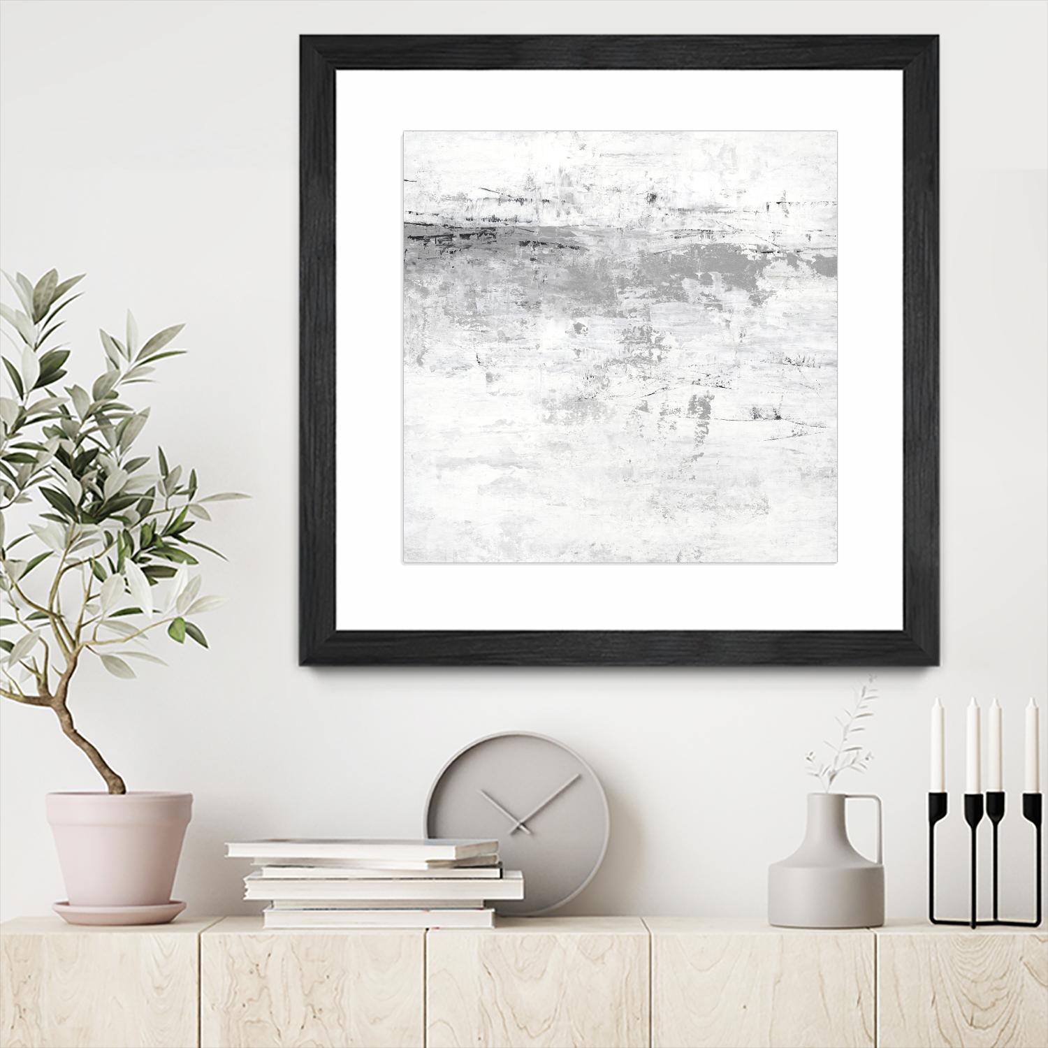 Blizzard I by PI Studio on GIANT ART - grey abstract