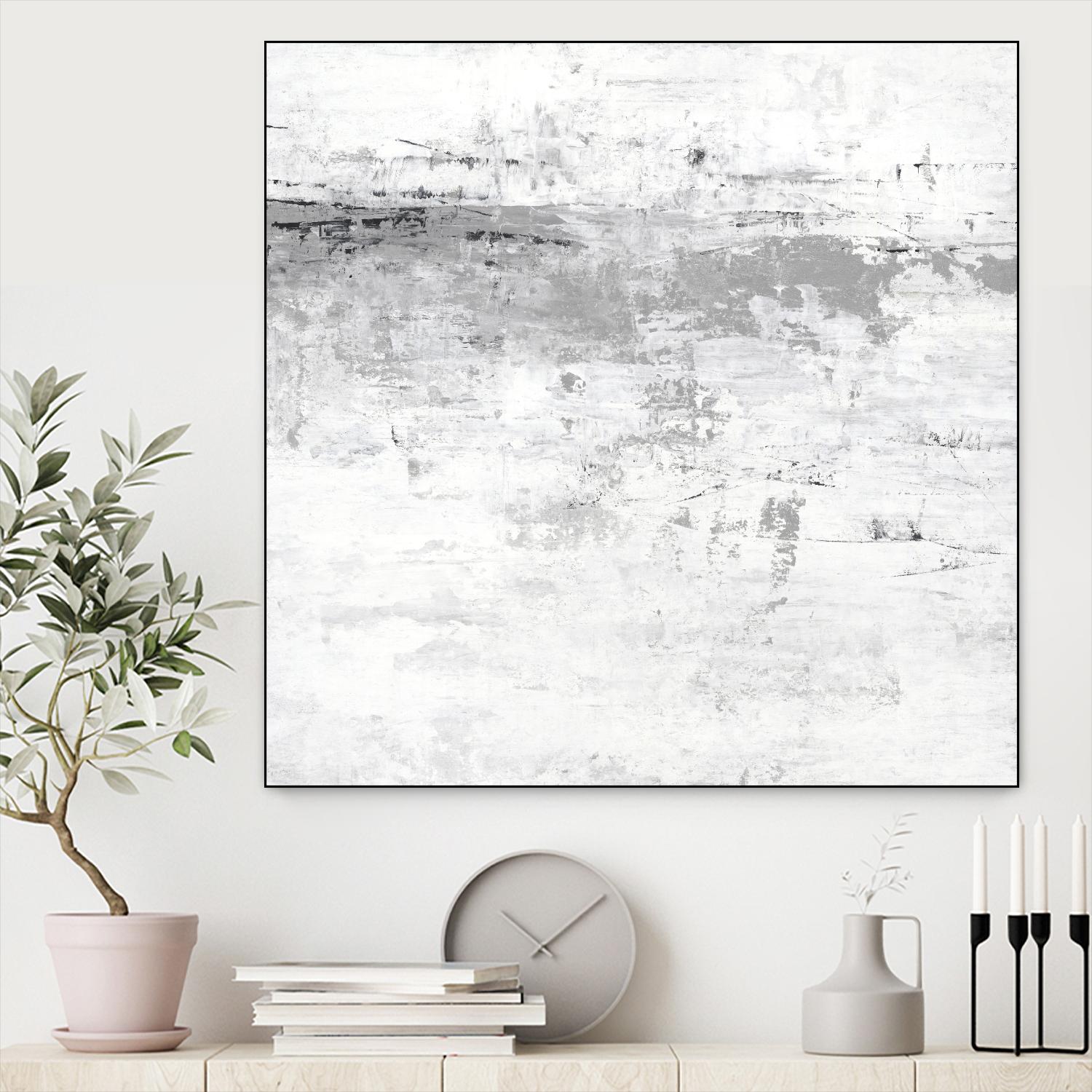 Blizzard I by PI Studio on GIANT ART - grey abstract