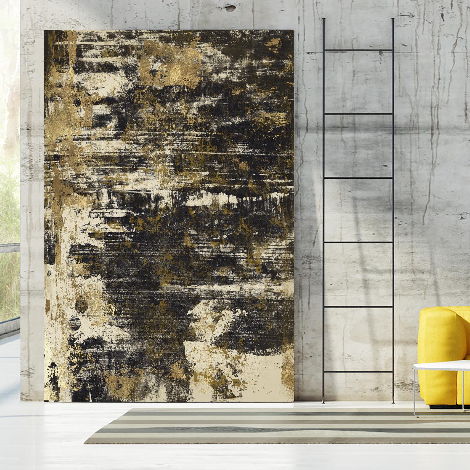 Slash I by PI Studio on GIANT ART - yellow abstract