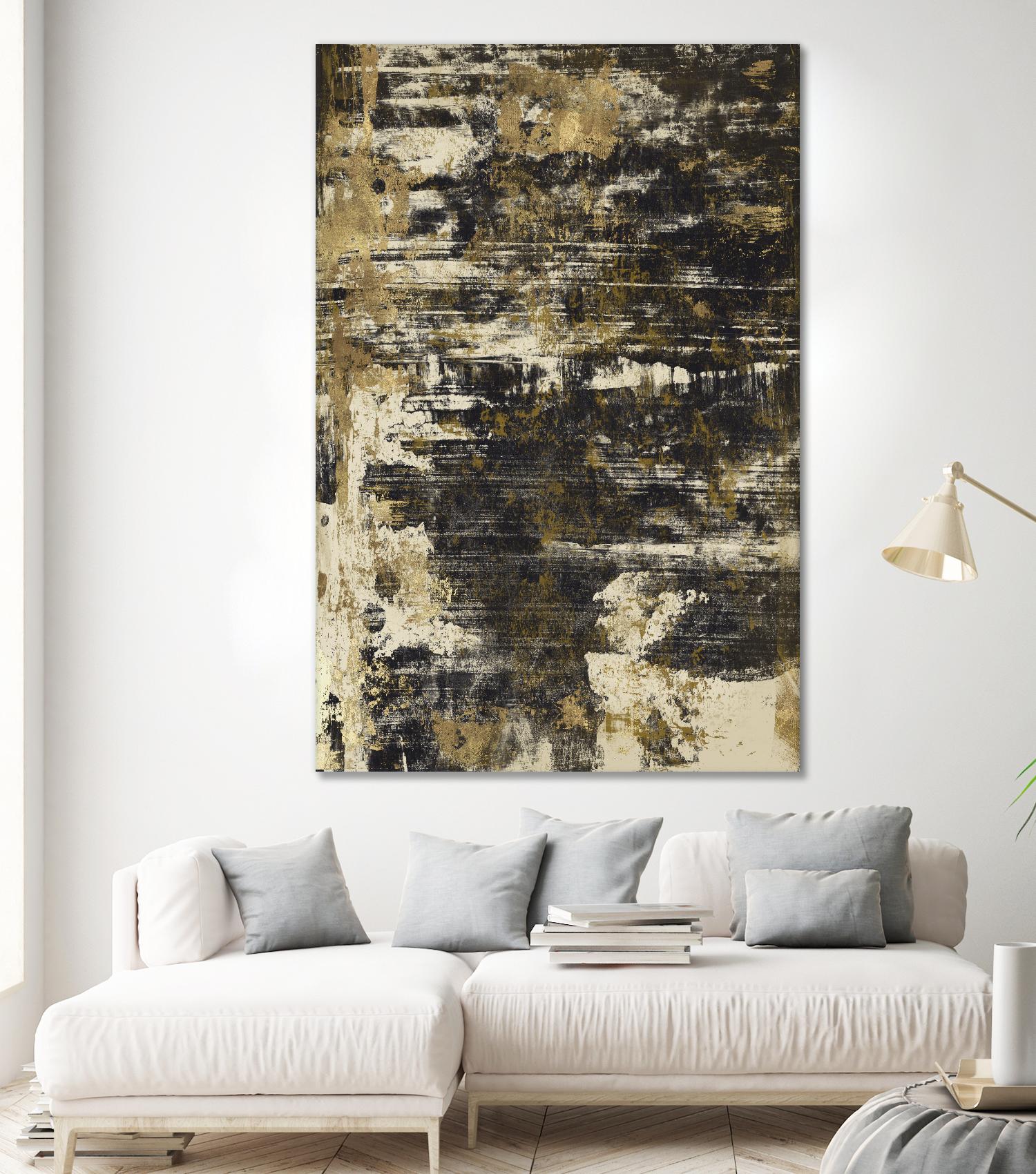 Slash I by PI Studio on GIANT ART - yellow abstract