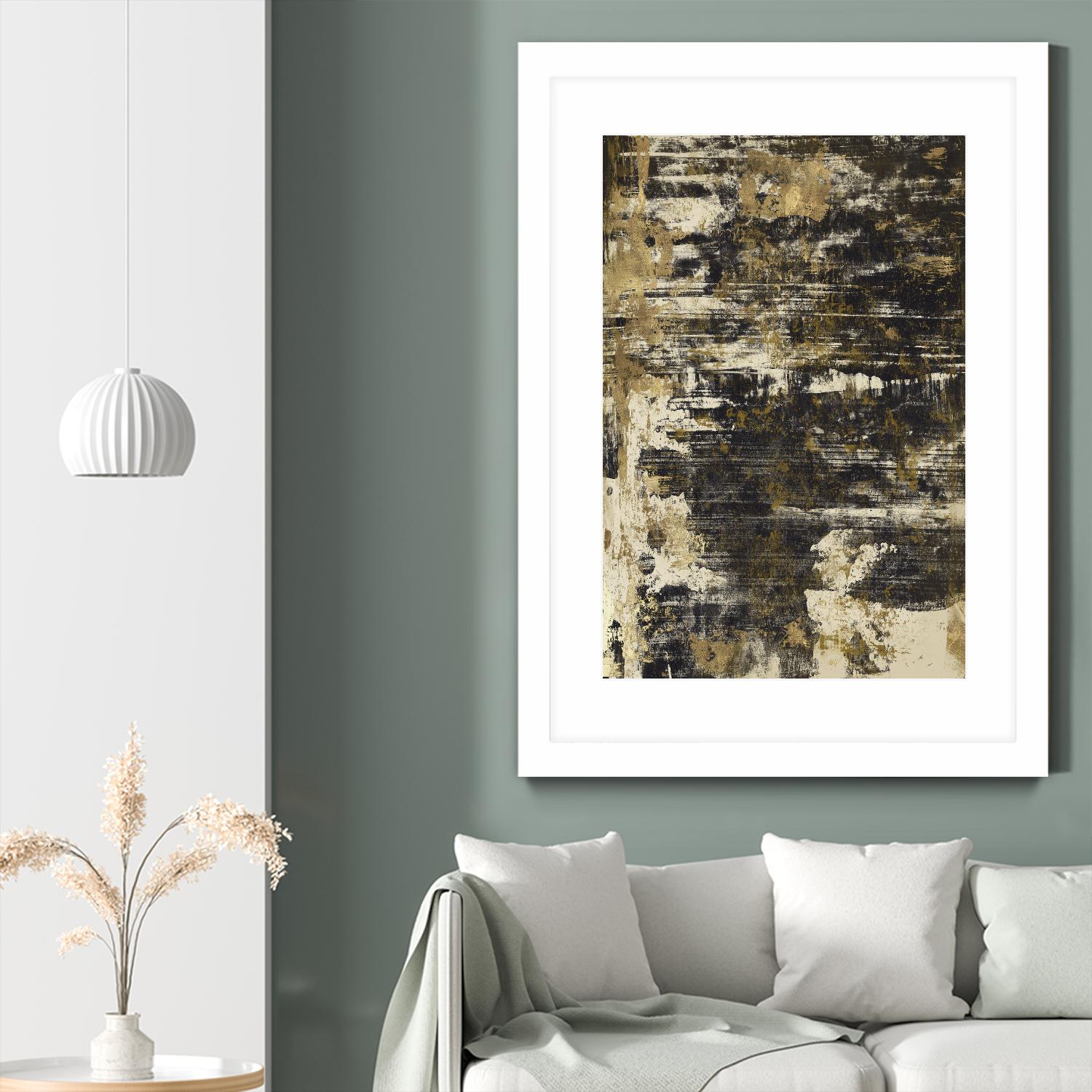 Slash I by PI Studio on GIANT ART - yellow abstract