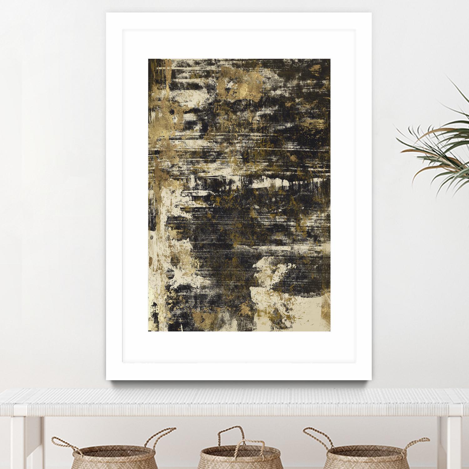 Slash I by PI Studio on GIANT ART - yellow abstract