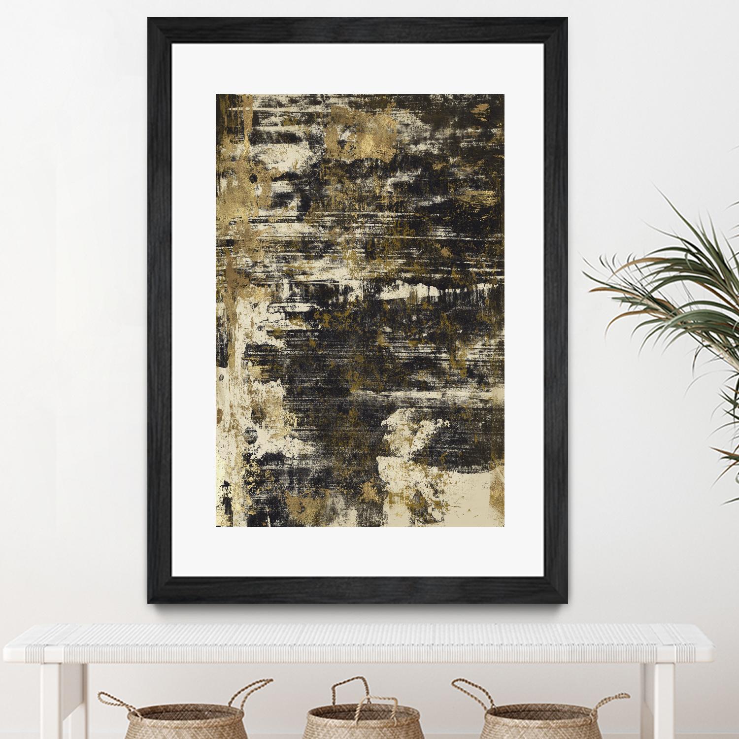 Slash I by PI Studio on GIANT ART - yellow abstract