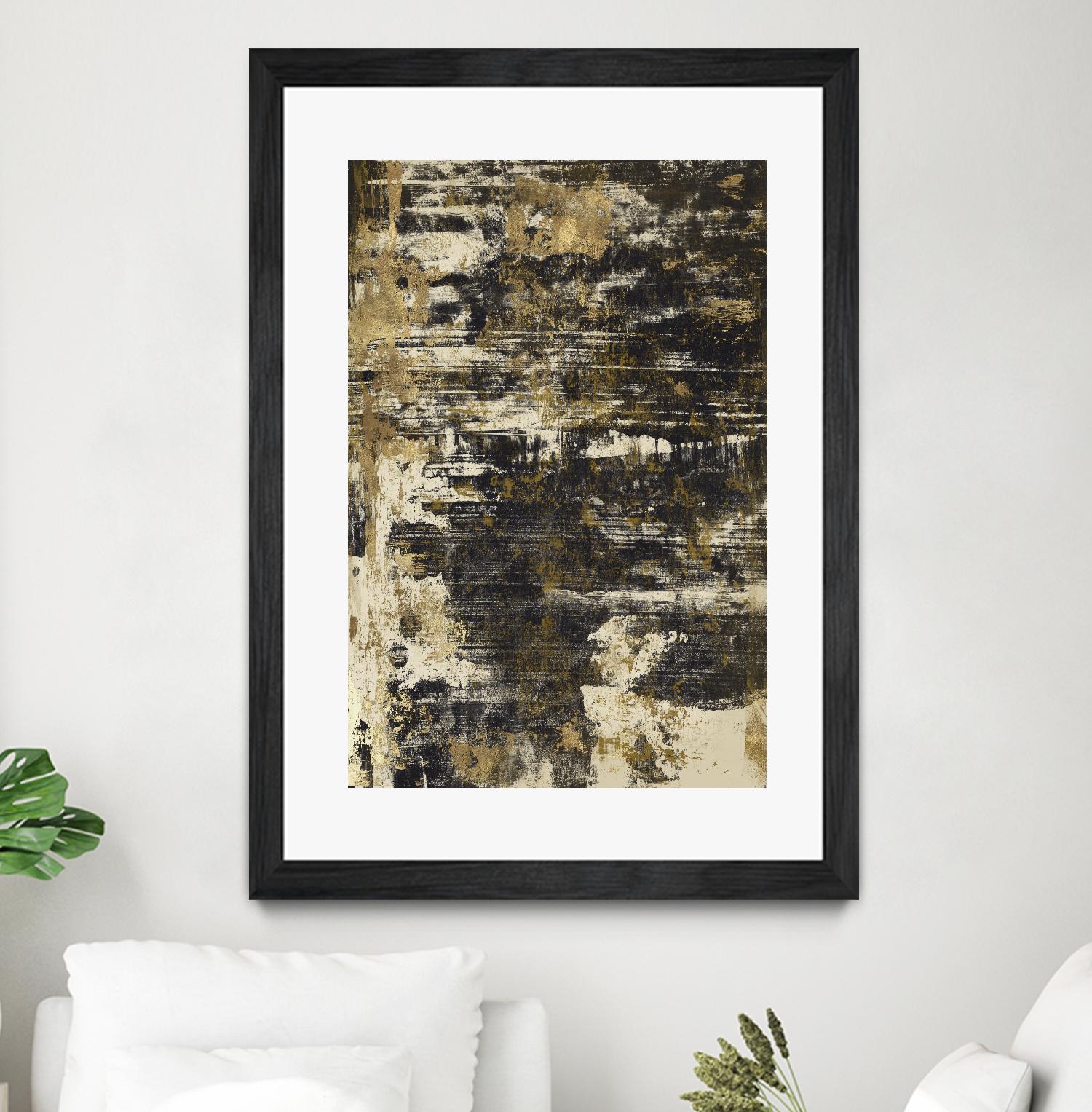 Slash I by PI Studio on GIANT ART - yellow abstract