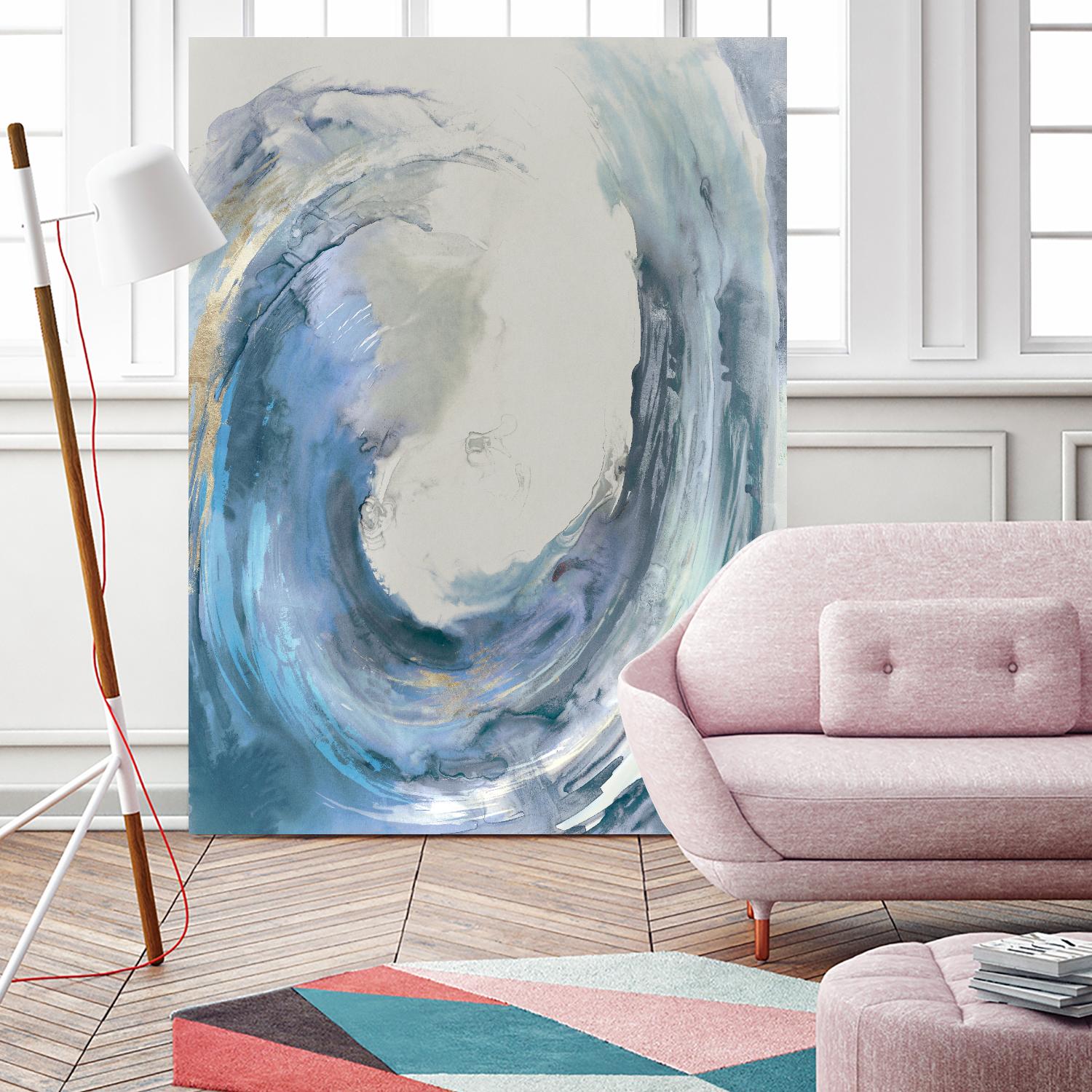 Water Collar by PI Studio on GIANT ART - gold abstract beach