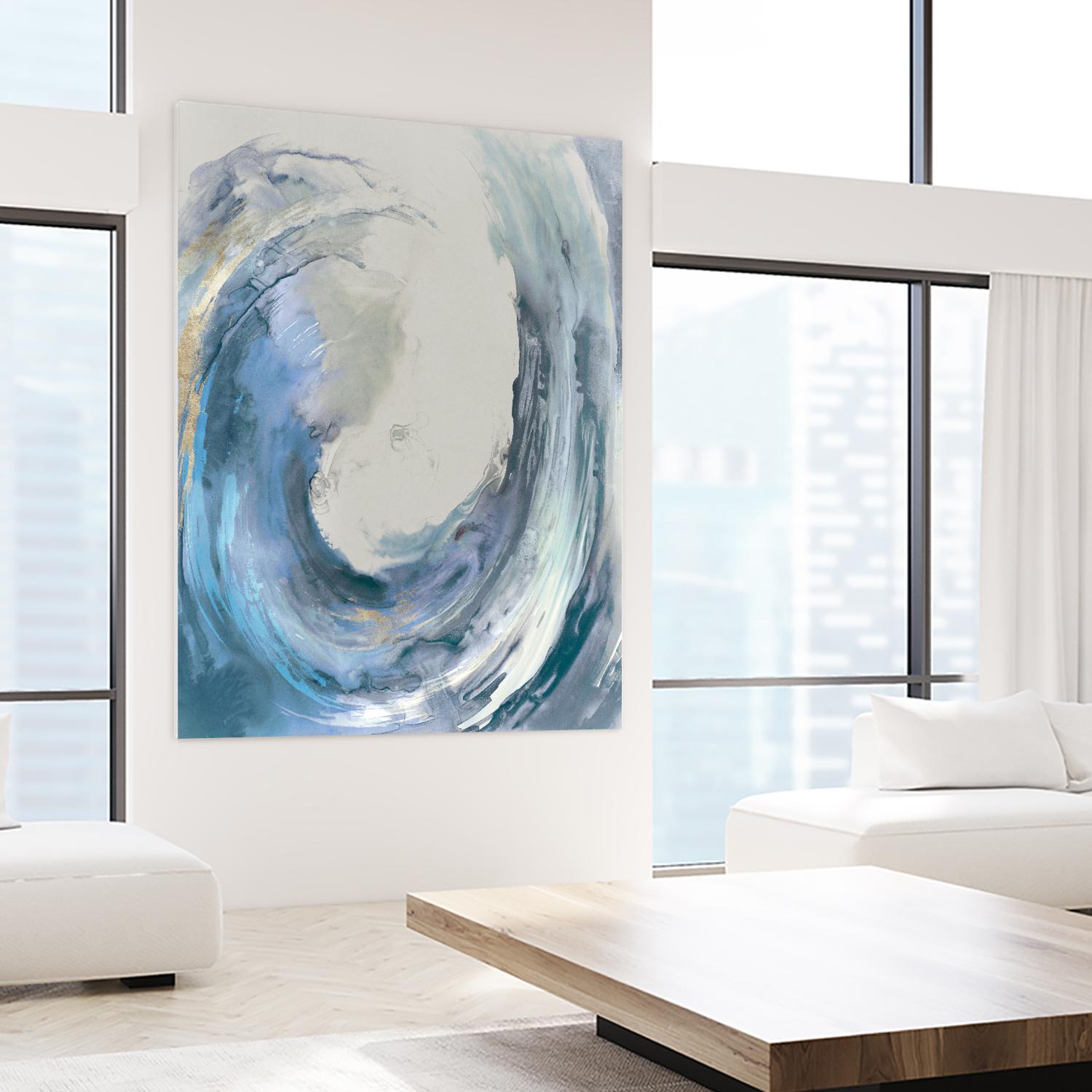 Water Collar by PI Studio on GIANT ART - gold abstract beach