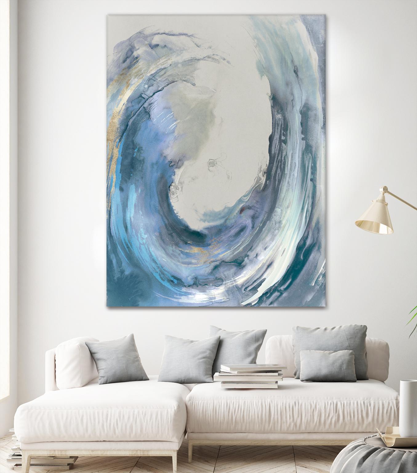 Water Collar by PI Studio on GIANT ART - gold abstract beach