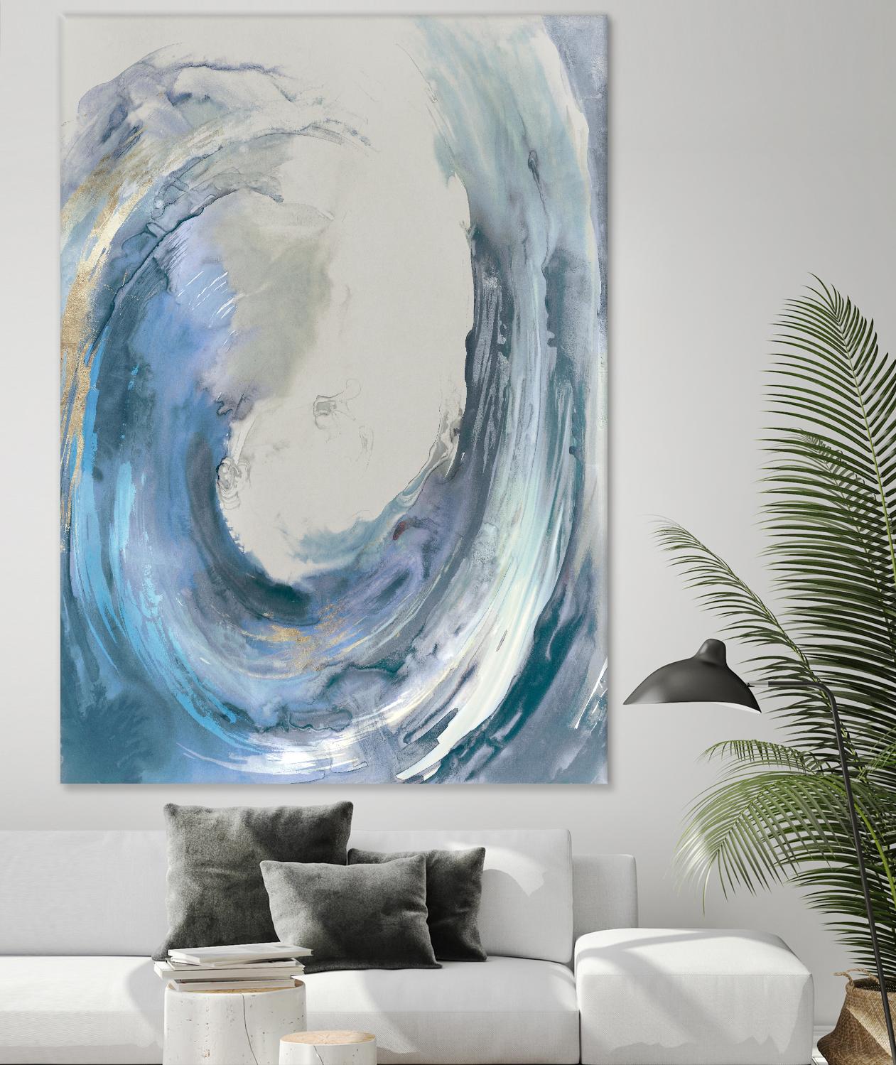 Water Collar by PI Studio on GIANT ART - gold abstract beach