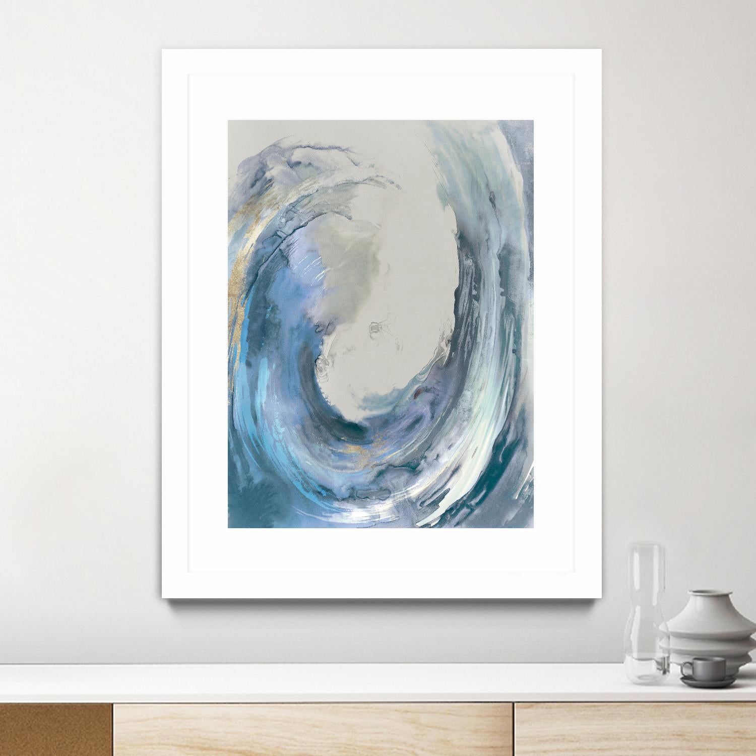 Water Collar by PI Studio on GIANT ART - gold abstract beach