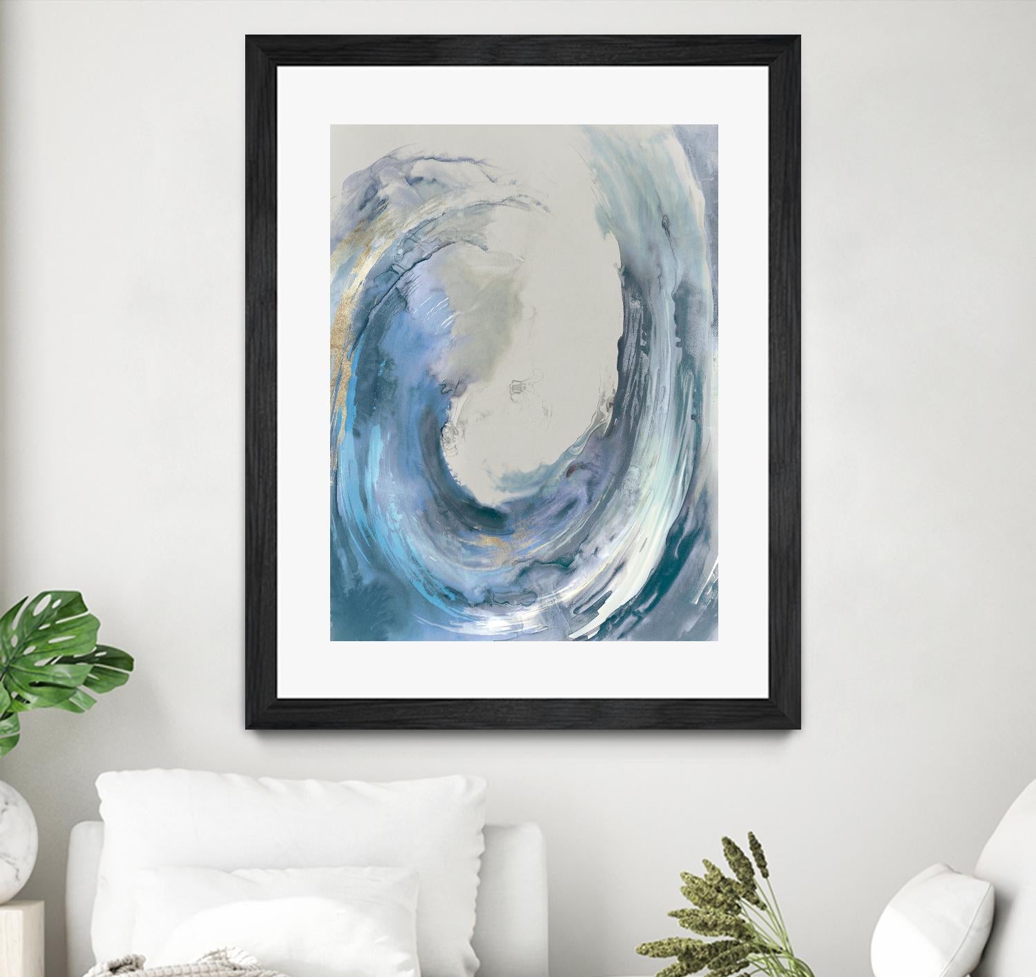 Water Collar by PI Studio on GIANT ART - gold abstract beach