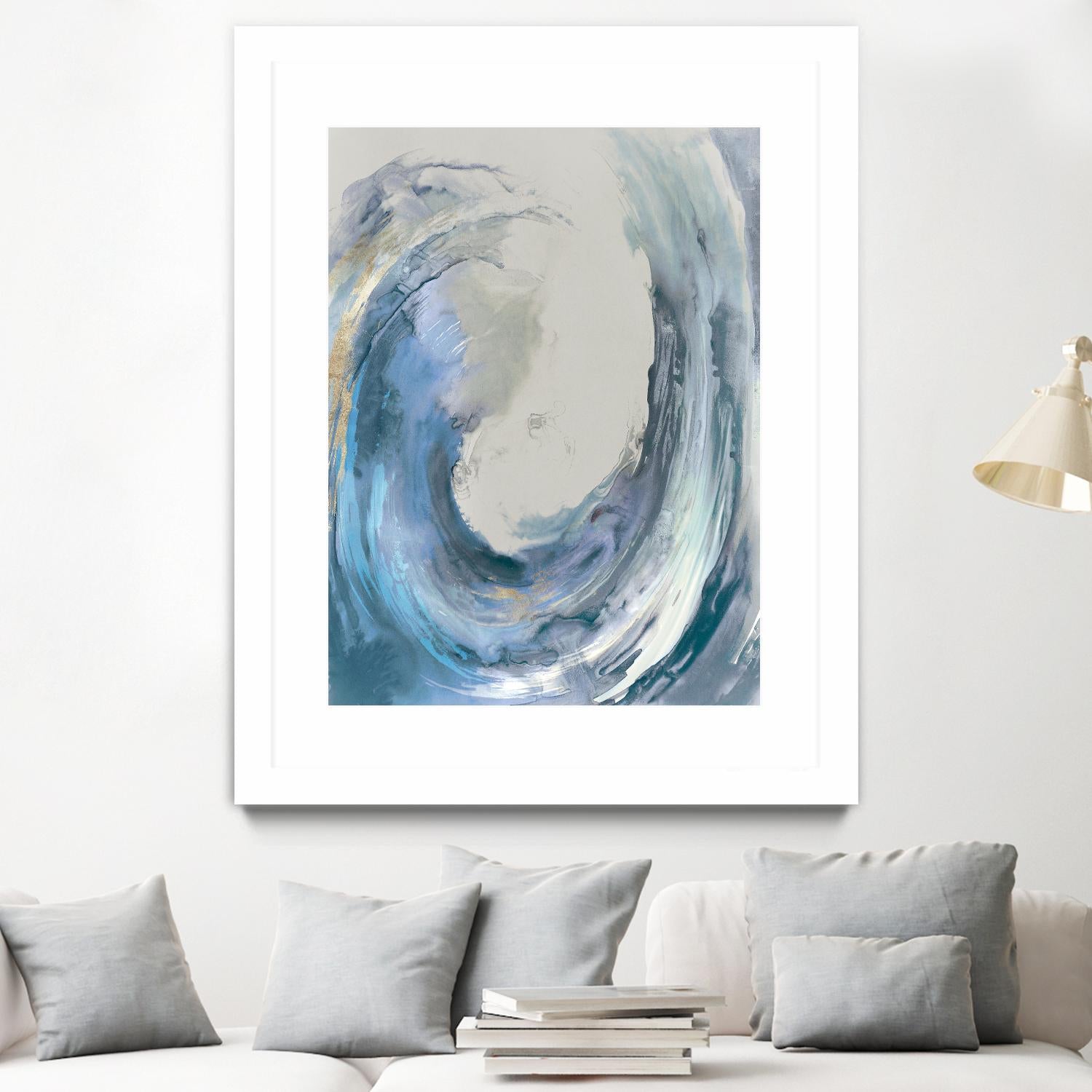 Water Collar by PI Studio on GIANT ART - gold abstract beach