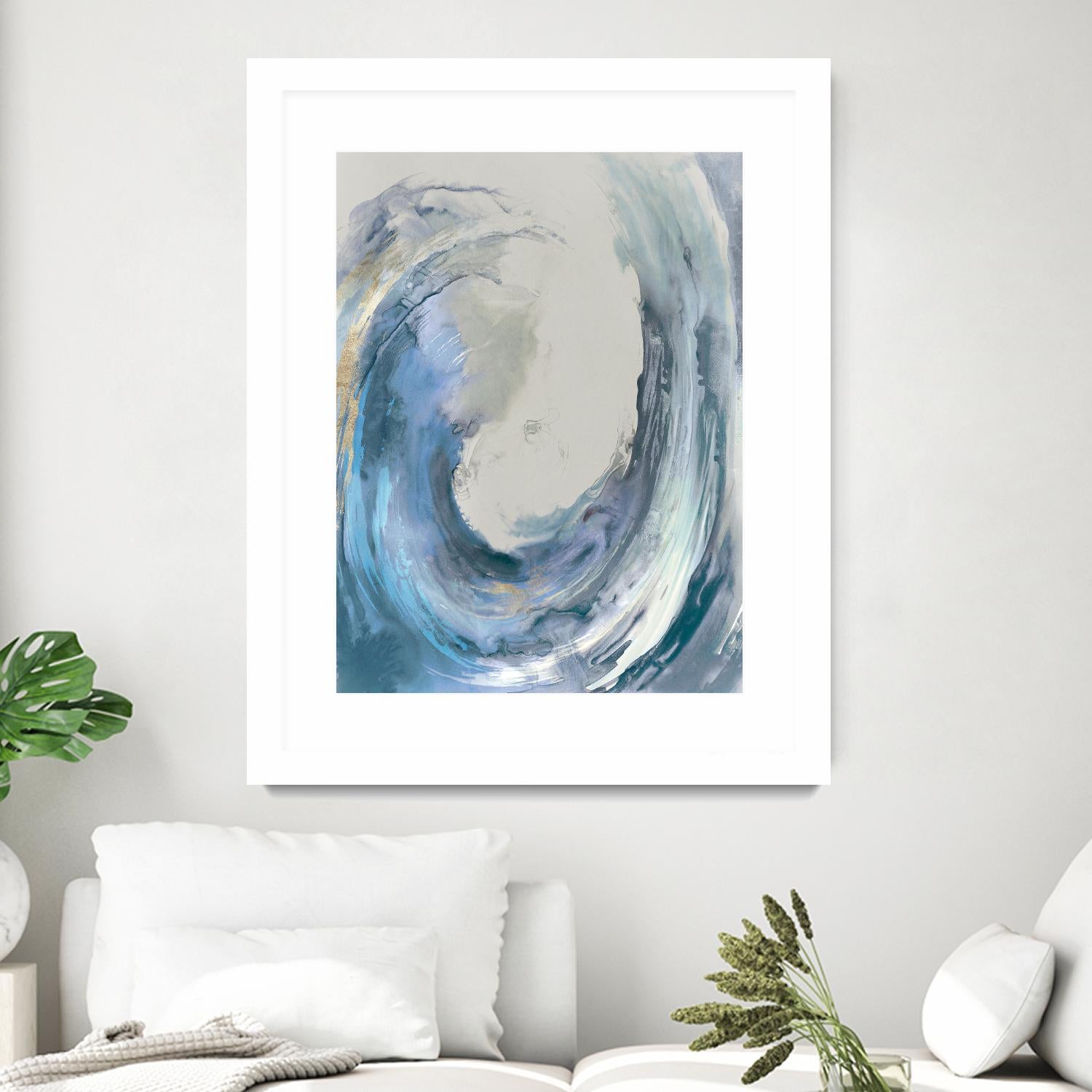 Water Collar by PI Studio on GIANT ART - gold abstract beach