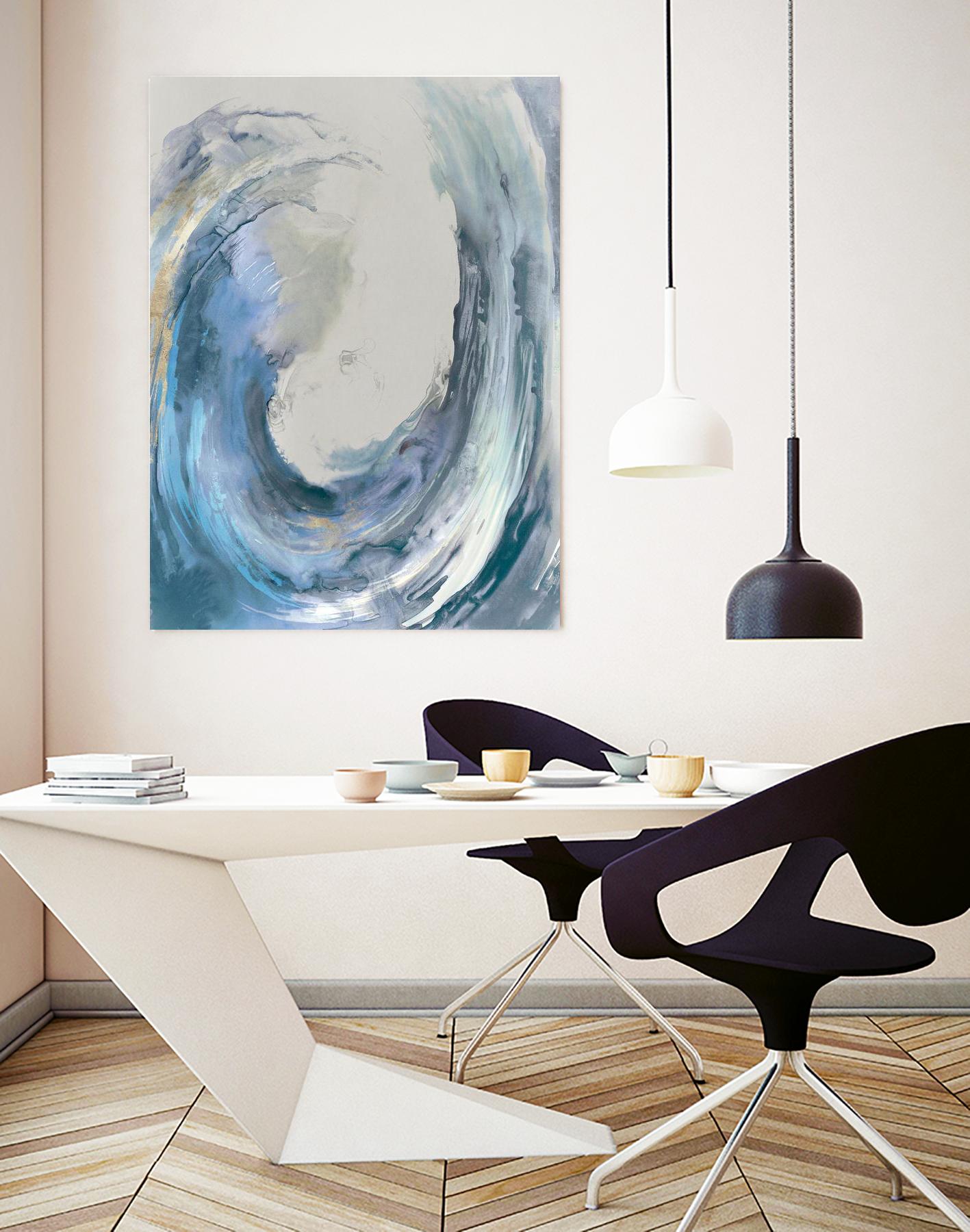 Water Collar by PI Studio on GIANT ART - gold abstract beach