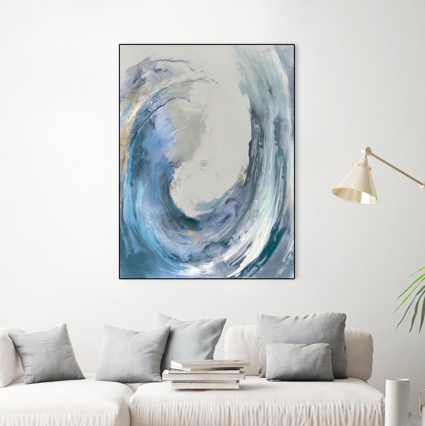 Water Collar by PI Studio on GIANT ART - gold abstract beach