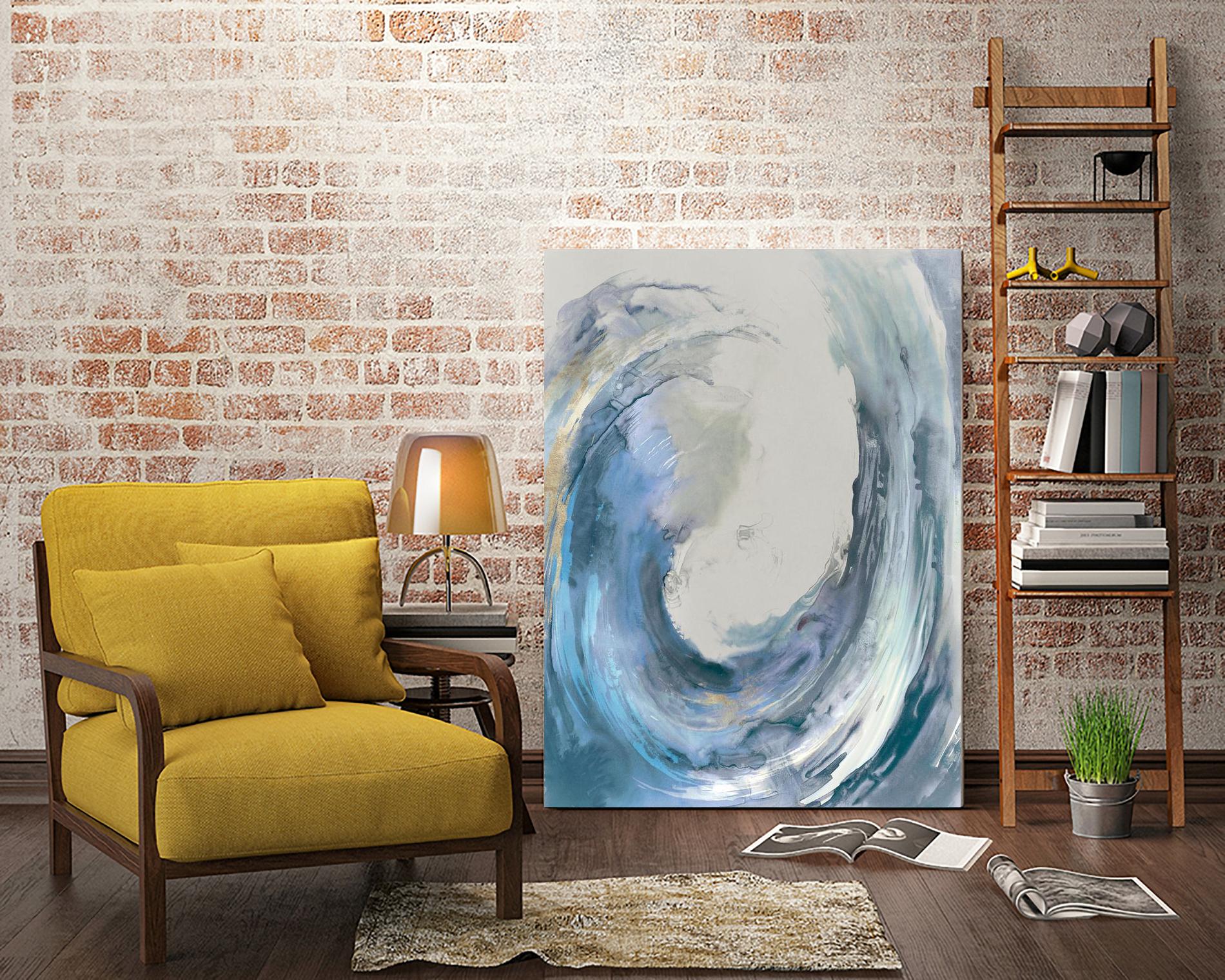 Water Collar by PI Studio on GIANT ART - gold abstract beach