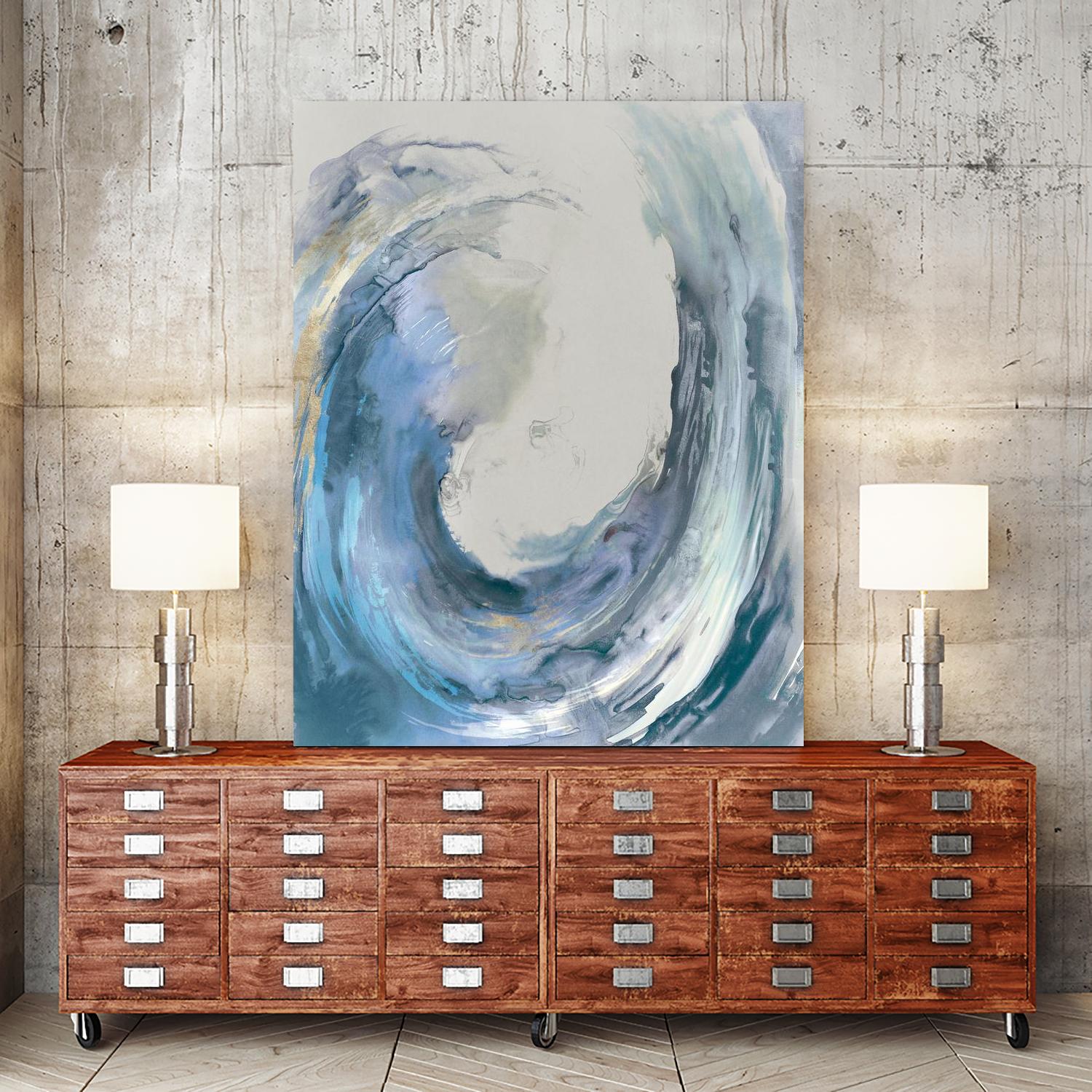 Water Collar by PI Studio on GIANT ART - gold abstract beach