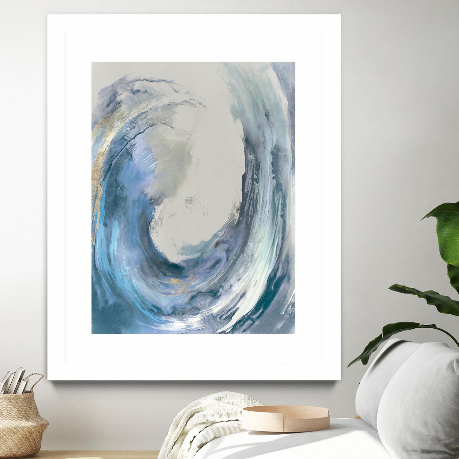 Water Collar by PI Studio on GIANT ART - gold abstract beach