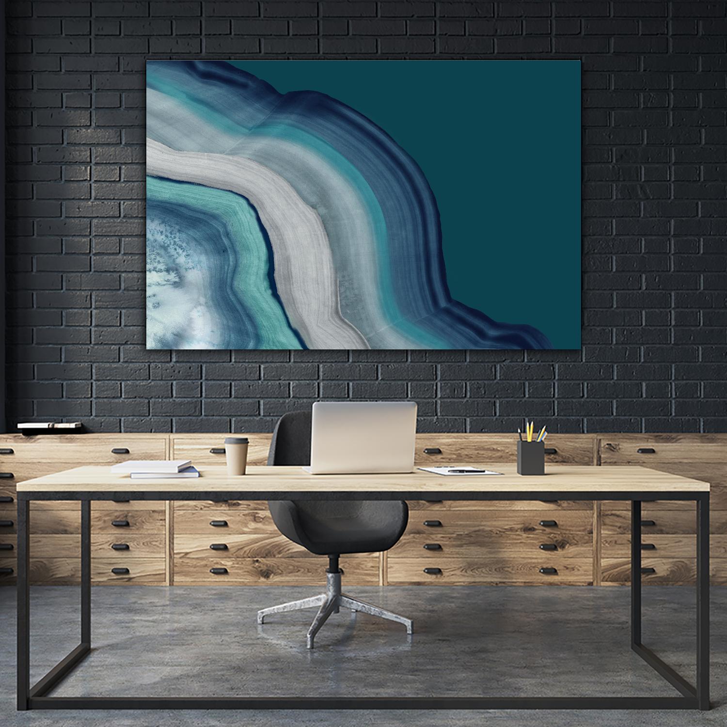 Agate Deep Blue Sea by PI Studio on GIANT ART - abstract