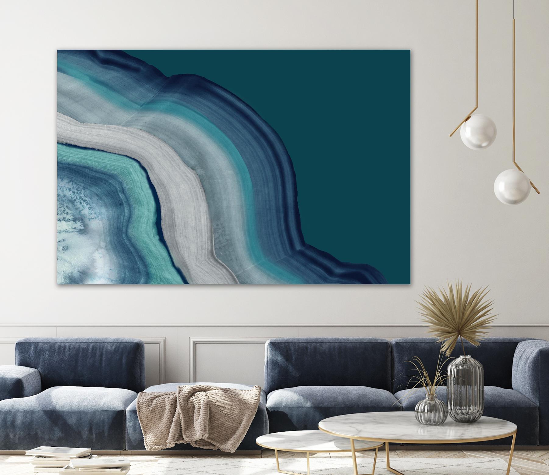 Agate Deep Blue Sea by PI Studio on GIANT ART - abstract