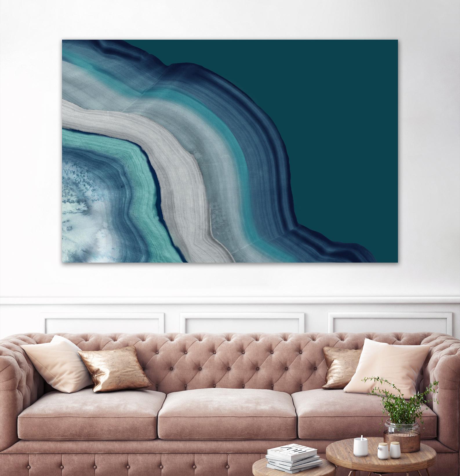 Agate Deep Blue Sea by PI Studio on GIANT ART - abstract