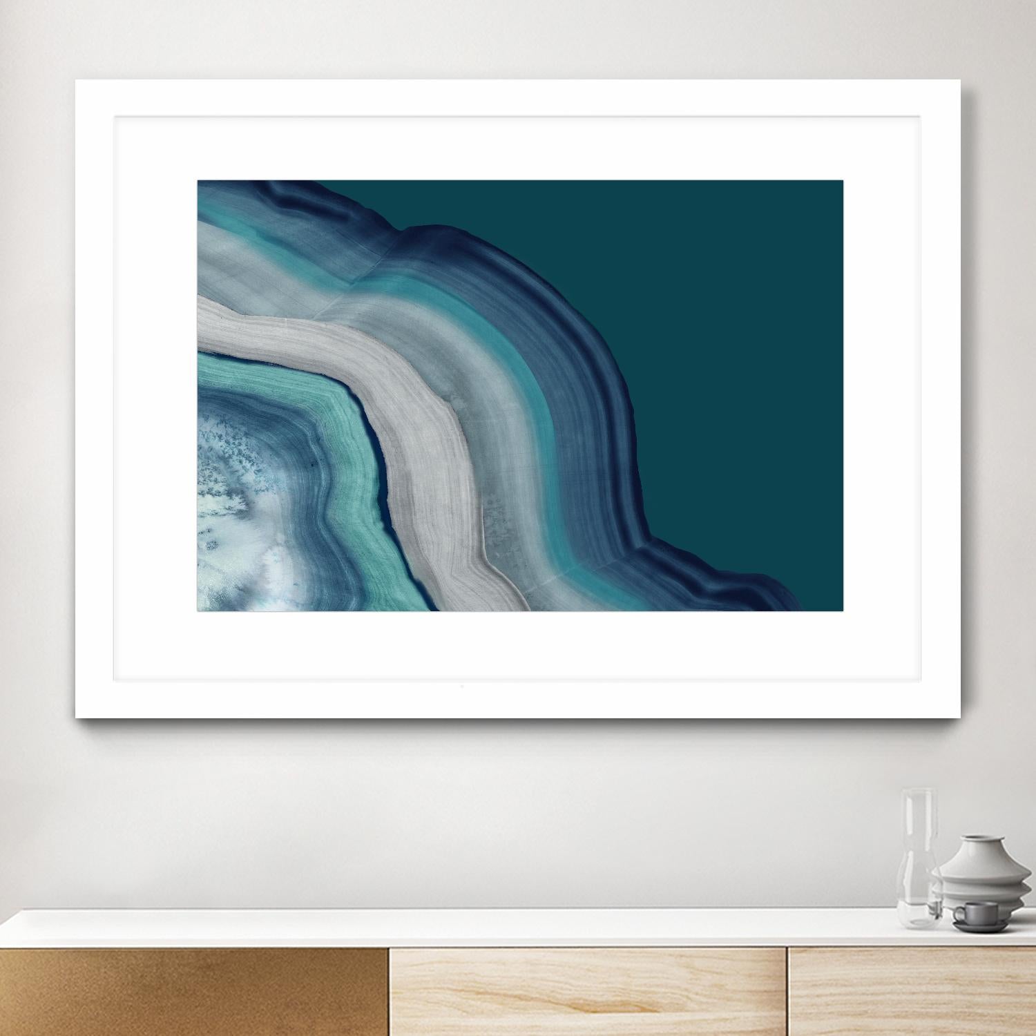 Agate Deep Blue Sea by PI Studio on GIANT ART - abstract