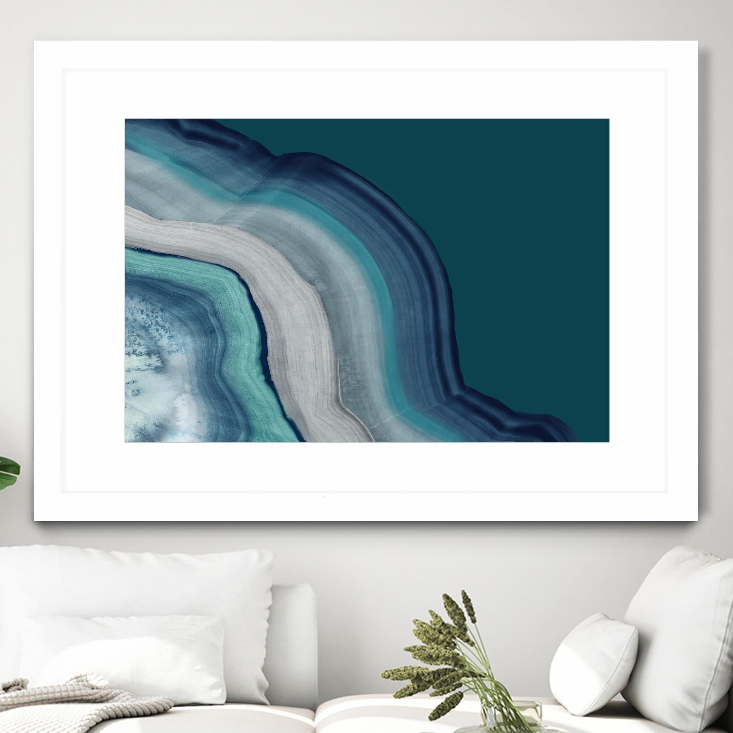 Agate Deep Blue Sea by PI Studio on GIANT ART - abstract