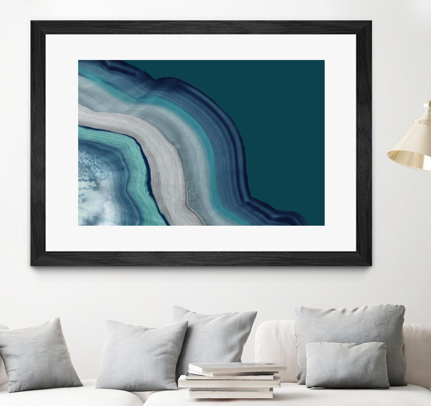 Agate Deep Blue Sea by PI Studio on GIANT ART - abstract