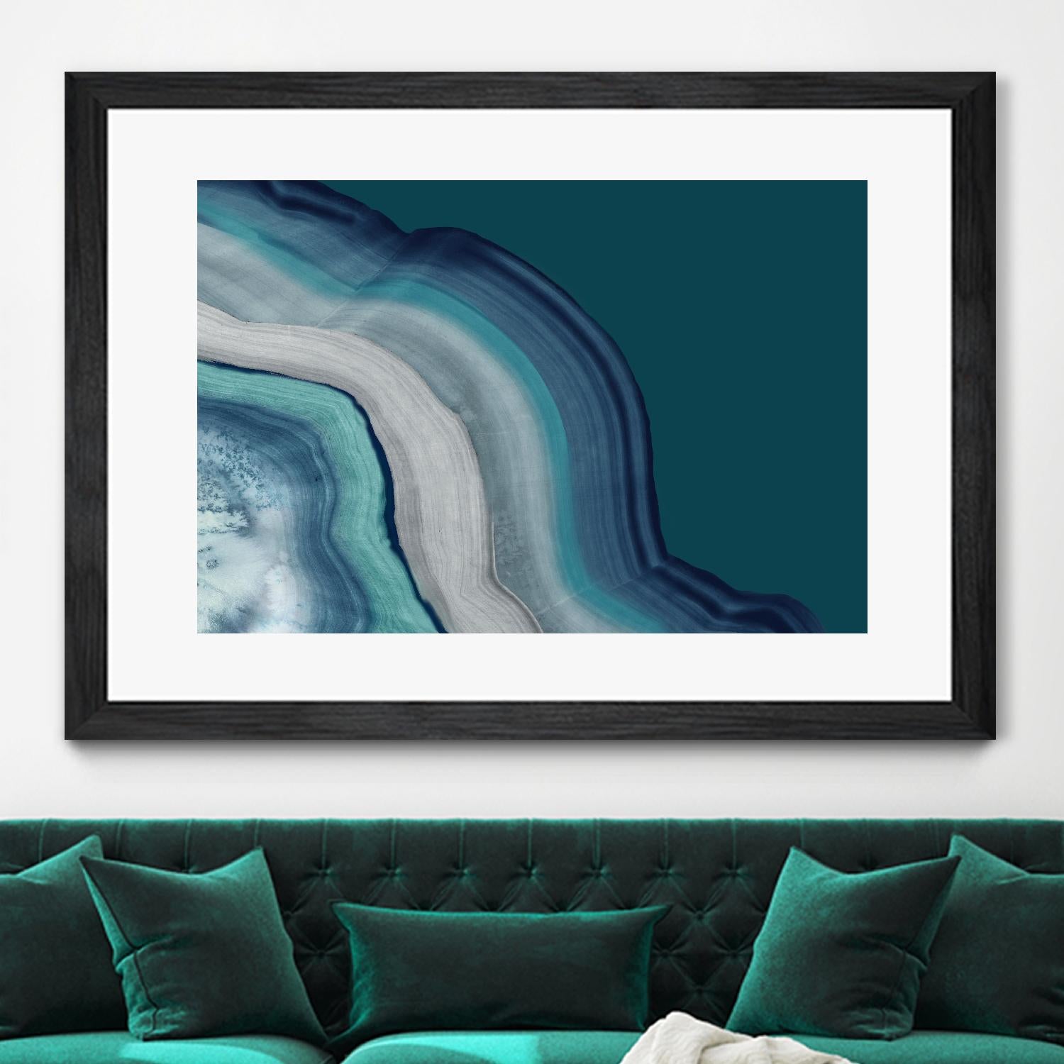 Agate Deep Blue Sea by PI Studio on GIANT ART - abstract