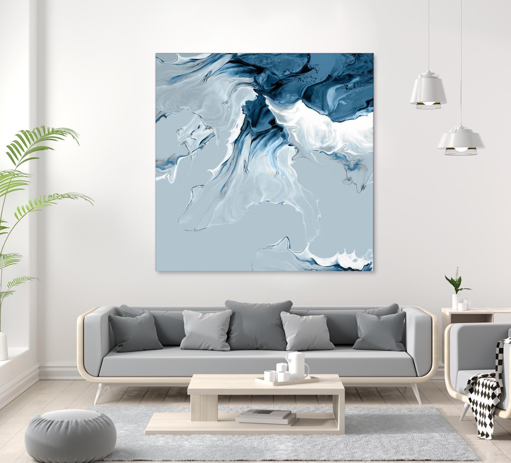 Azure Marble III by PI Studio on GIANT ART - abstract