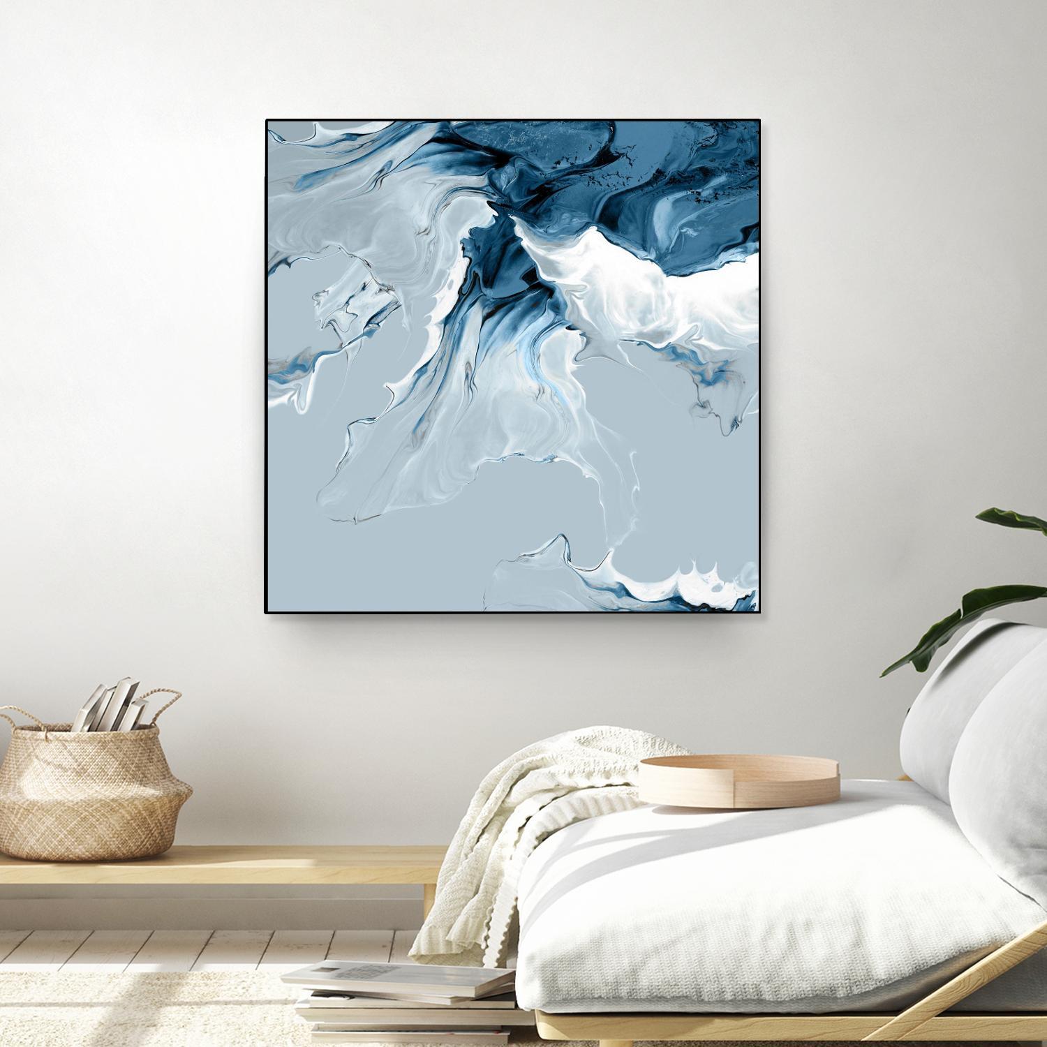 Azure Marble III by PI Studio on GIANT ART - abstract