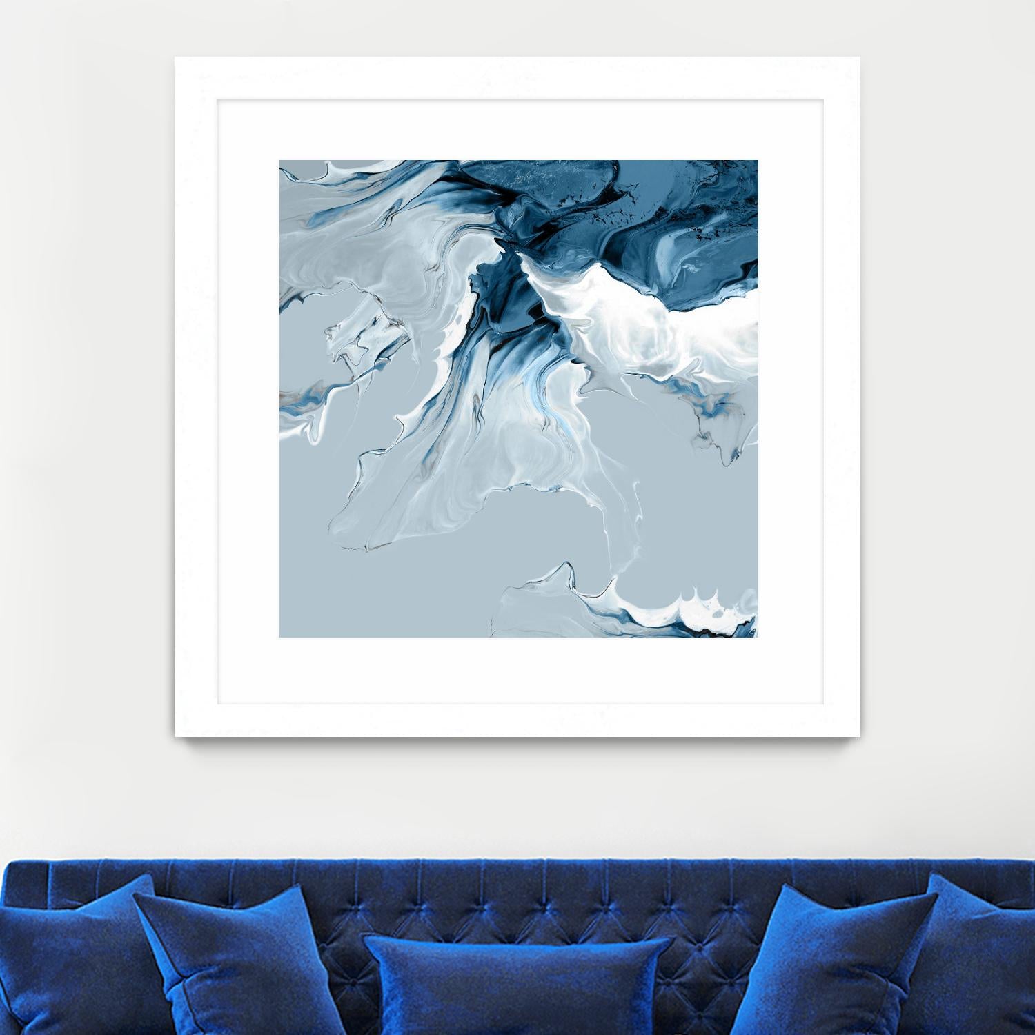 Azure Marble III by PI Studio on GIANT ART - abstract