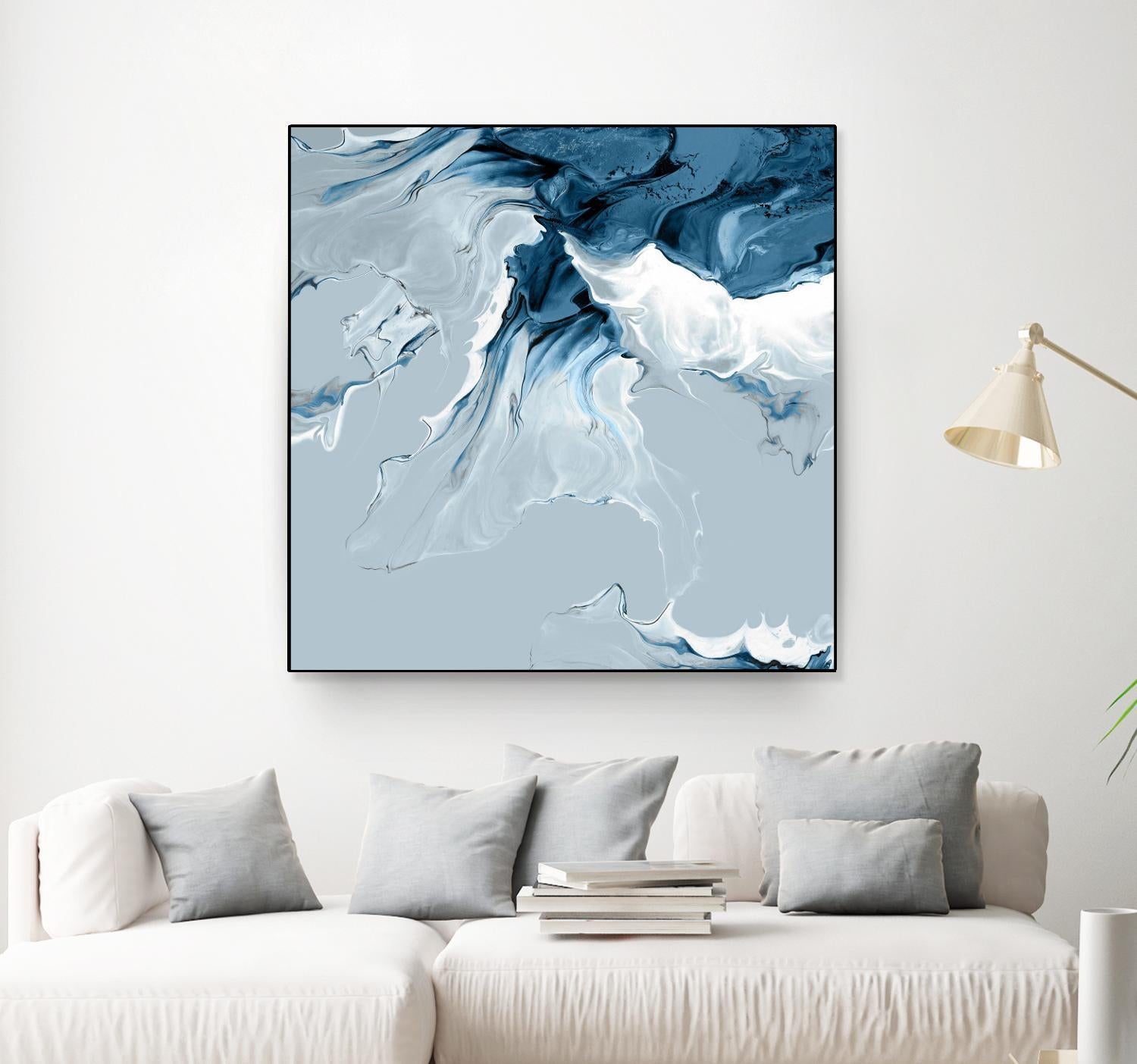 Azure Marble III by PI Studio on GIANT ART - abstract