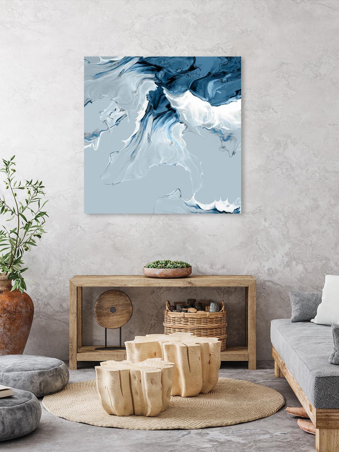 Azure Marble III by PI Studio on GIANT ART - abstract