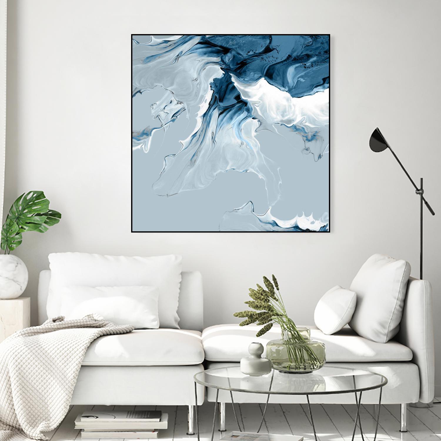 Azure Marble III by PI Studio on GIANT ART - abstract