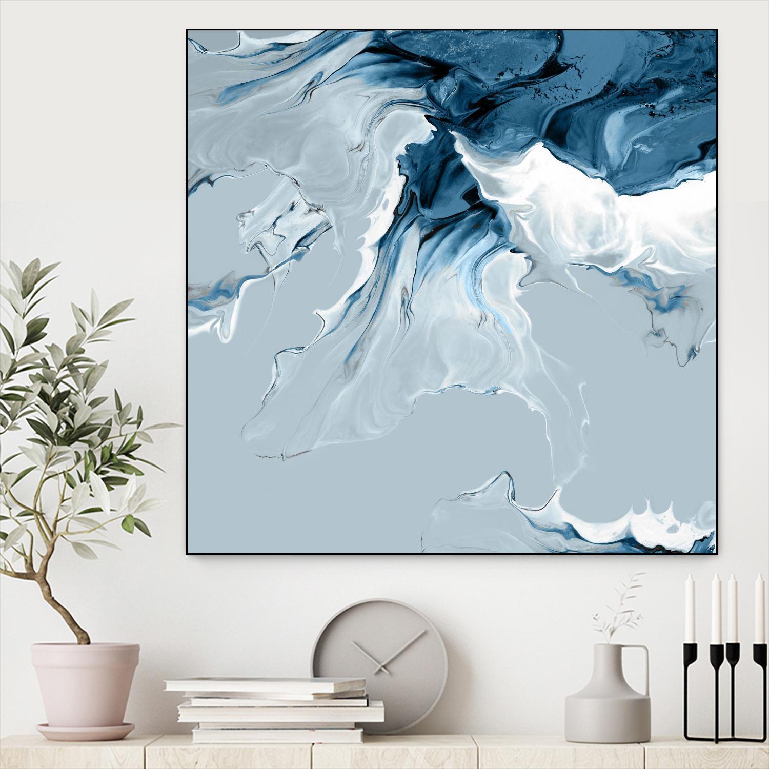 Azure Marble III by PI Studio on GIANT ART - abstract