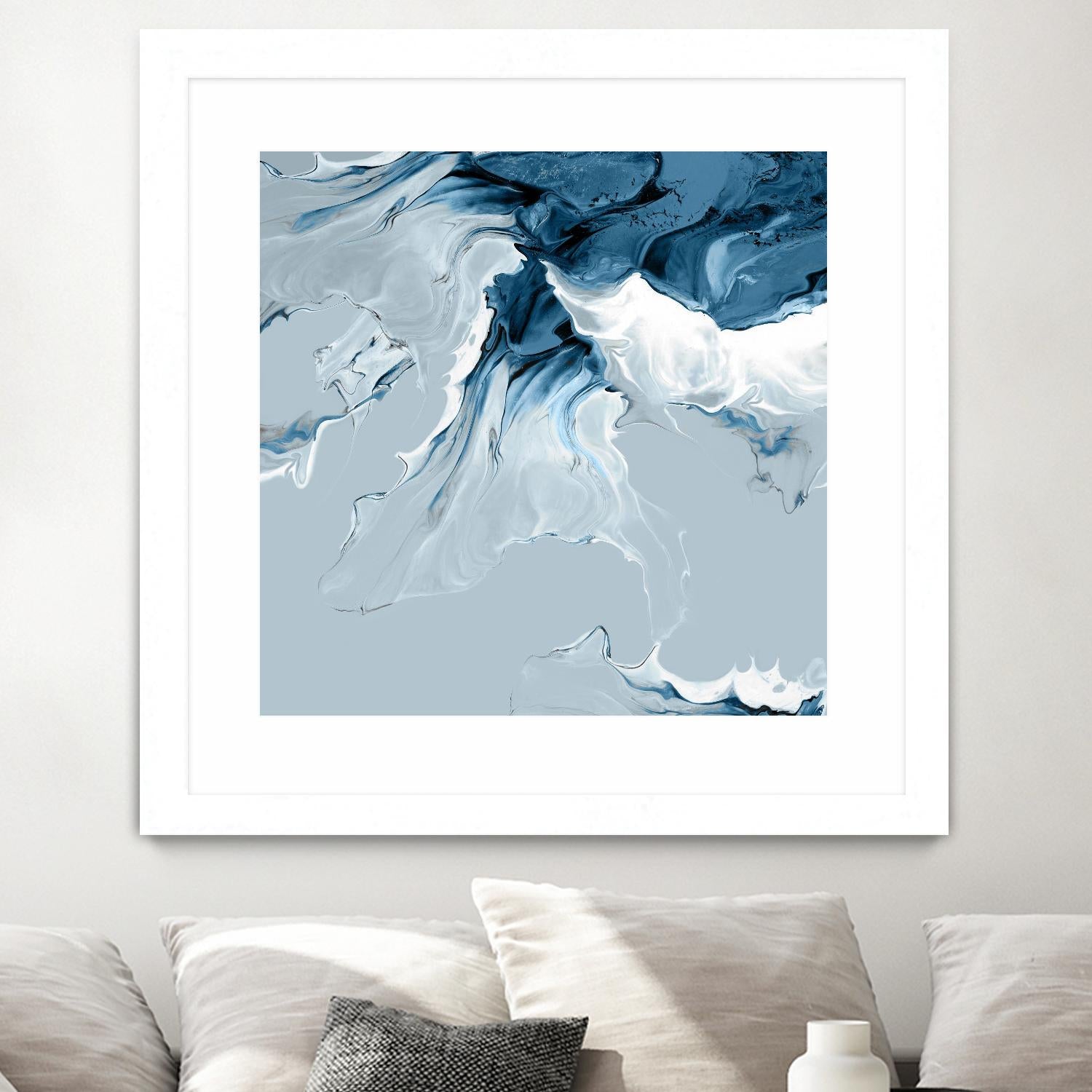 Azure Marble III by PI Studio on GIANT ART - abstract