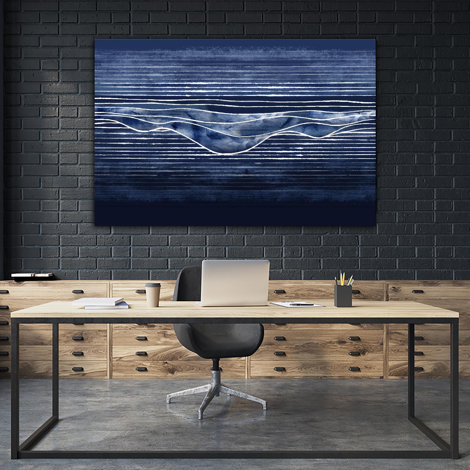 Beyond the Blue Hills by PI Studio on GIANT ART - abstract