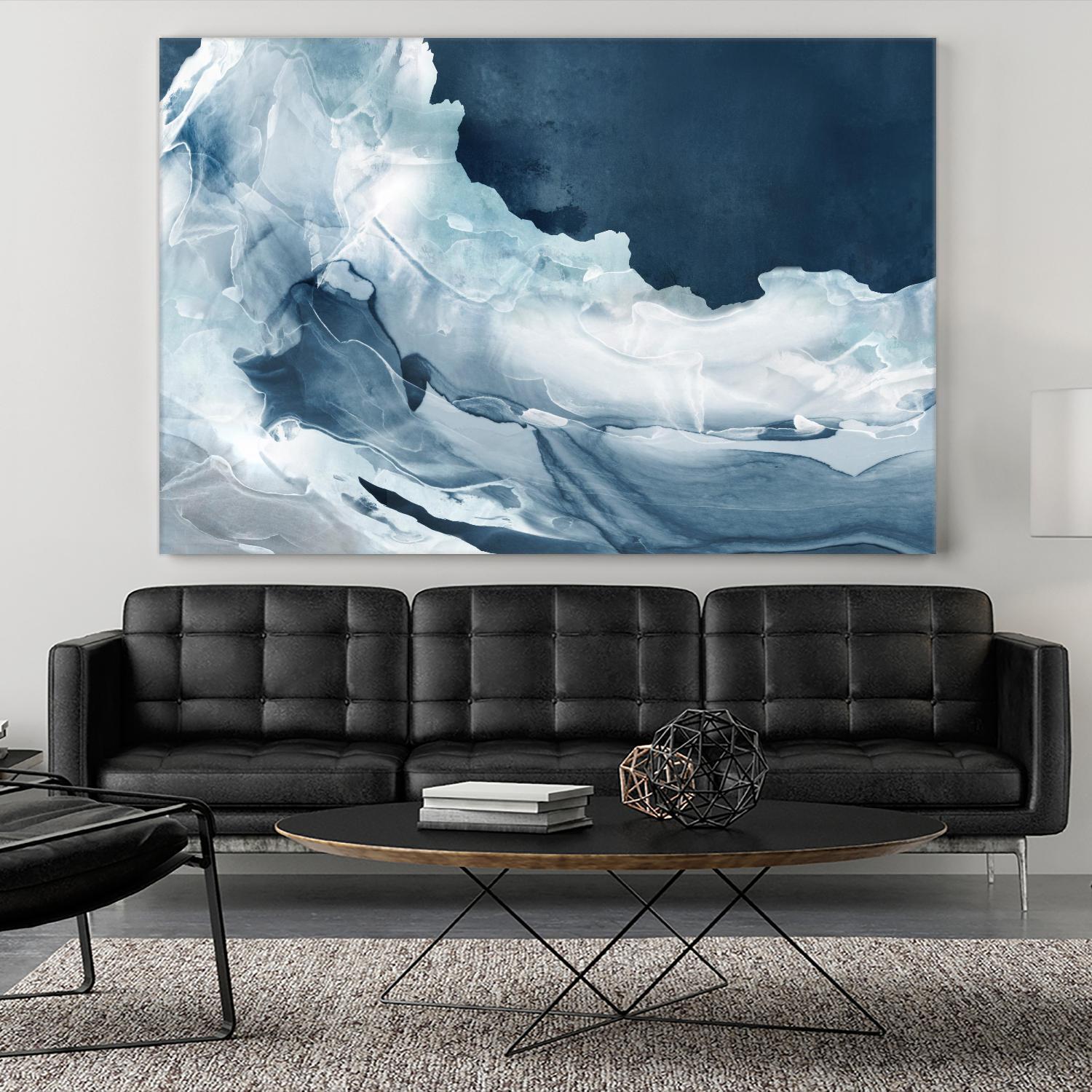 Wave of Blue Ice by PI Studio on GIANT ART - abstract