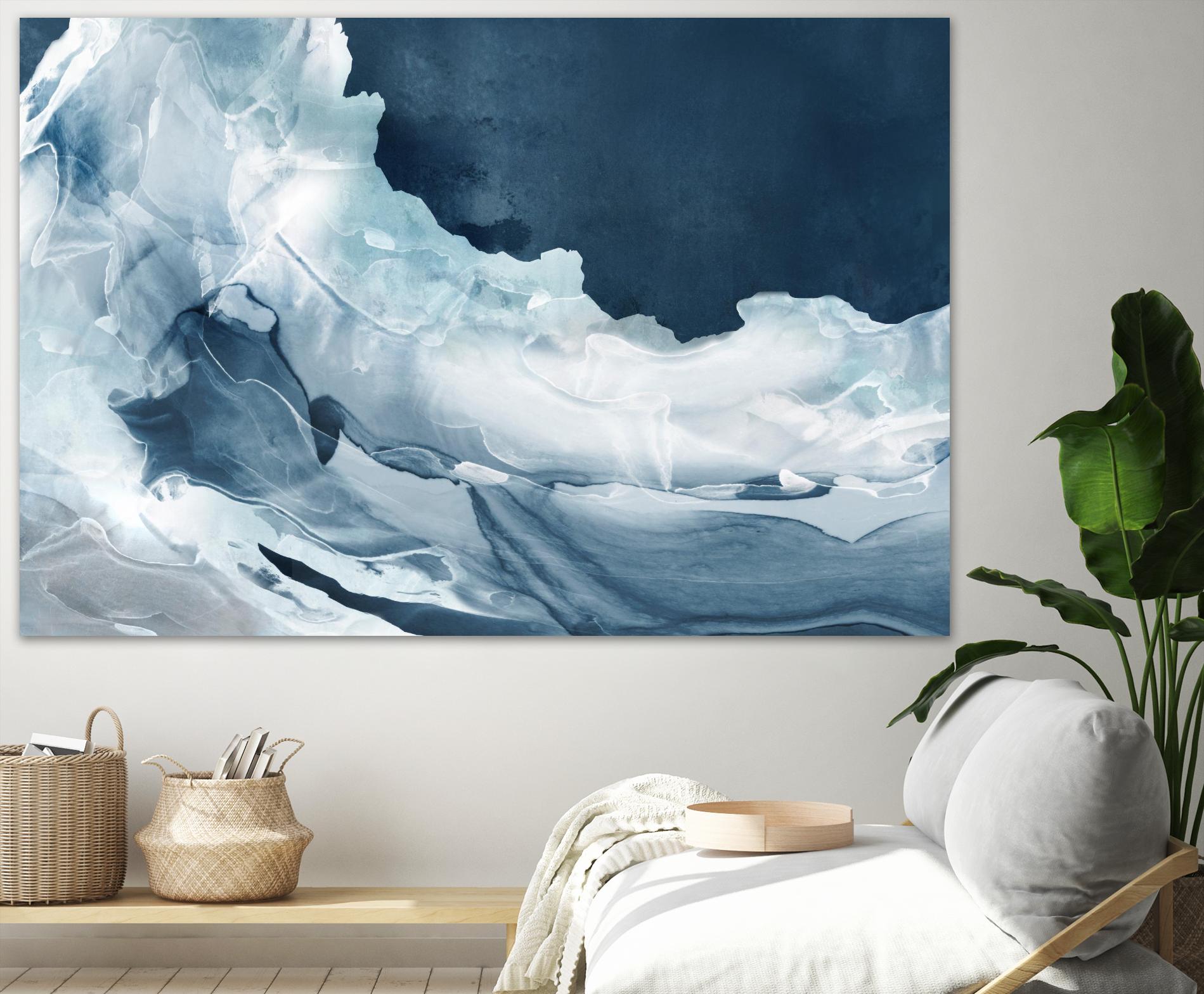 Wave of Blue Ice by PI Studio on GIANT ART - abstract