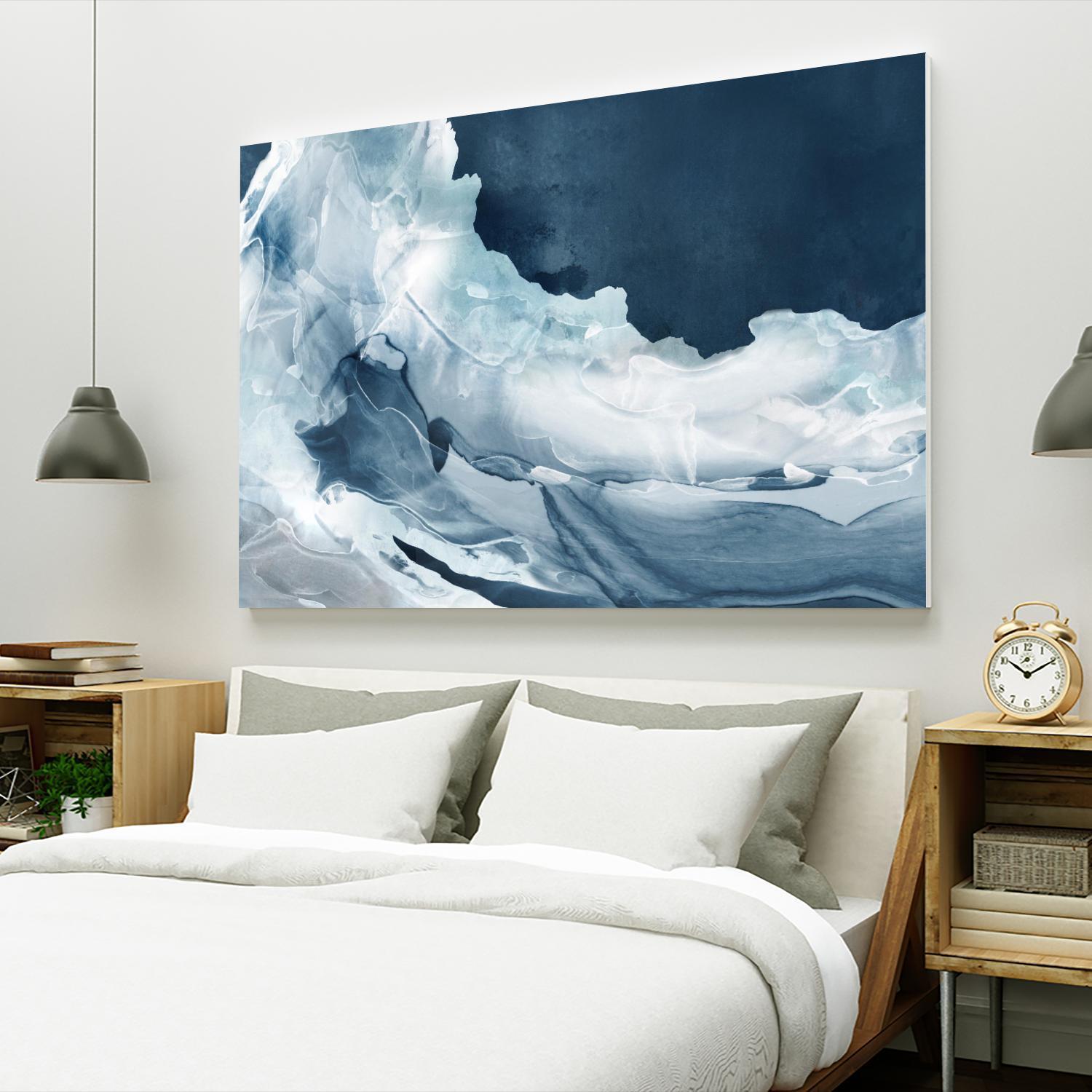 Wave of Blue Ice by PI Studio on GIANT ART - abstract