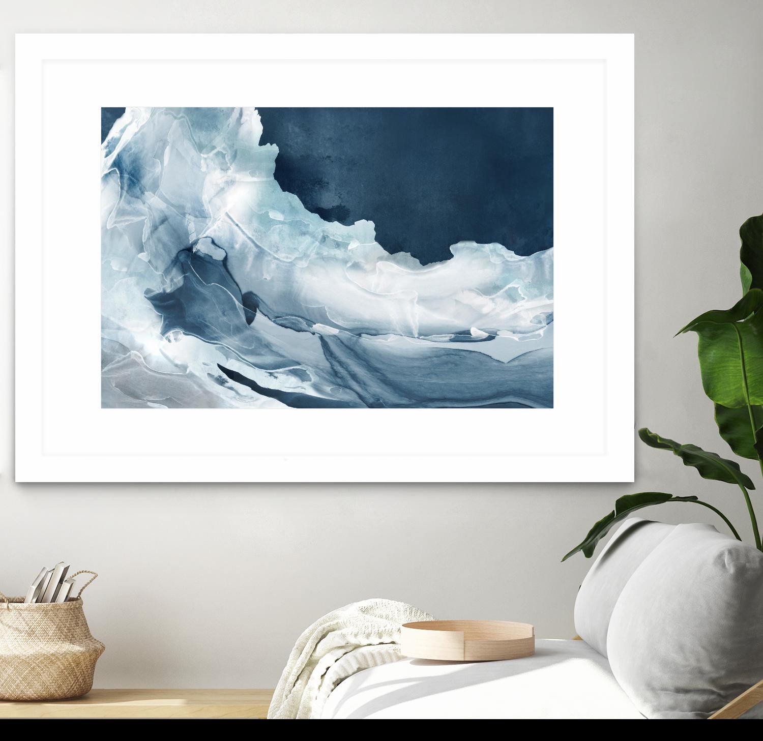 Wave of Blue Ice by PI Studio on GIANT ART - abstract