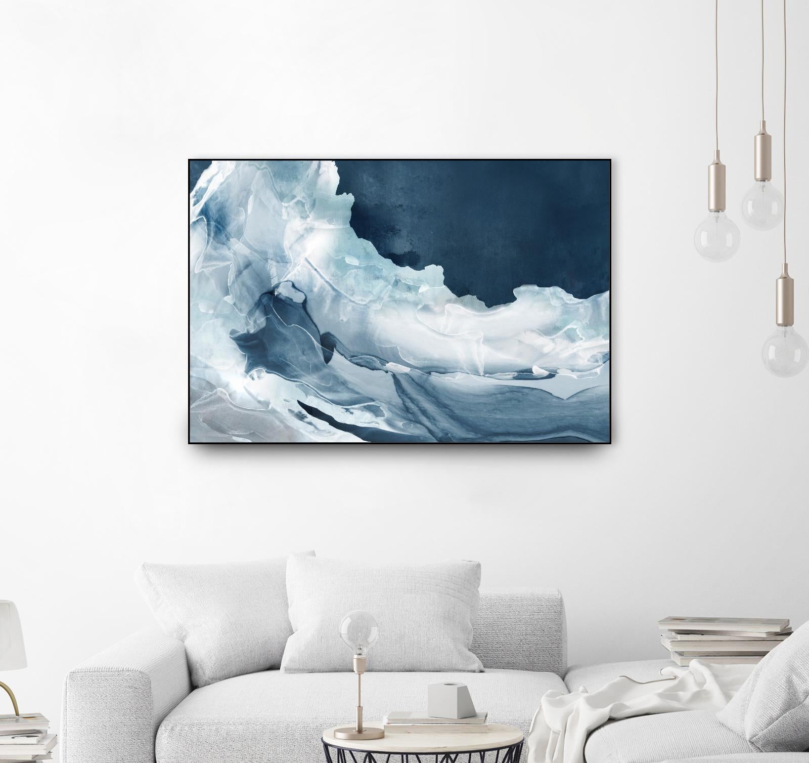 Wave of Blue Ice by PI Studio on GIANT ART - abstract