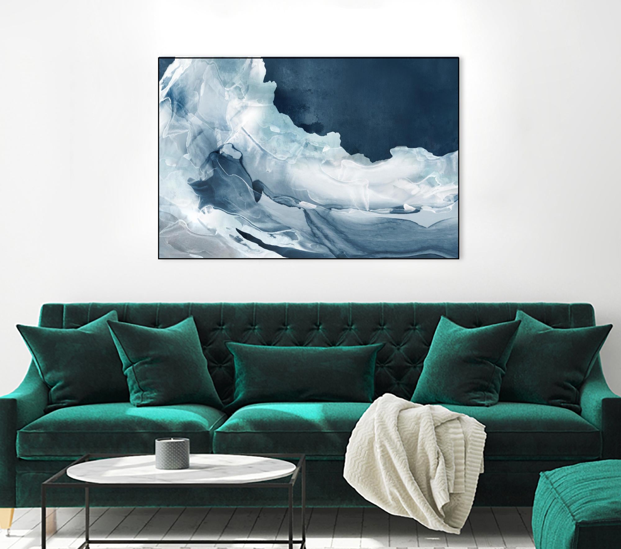 Wave of Blue Ice by PI Studio on GIANT ART - abstract