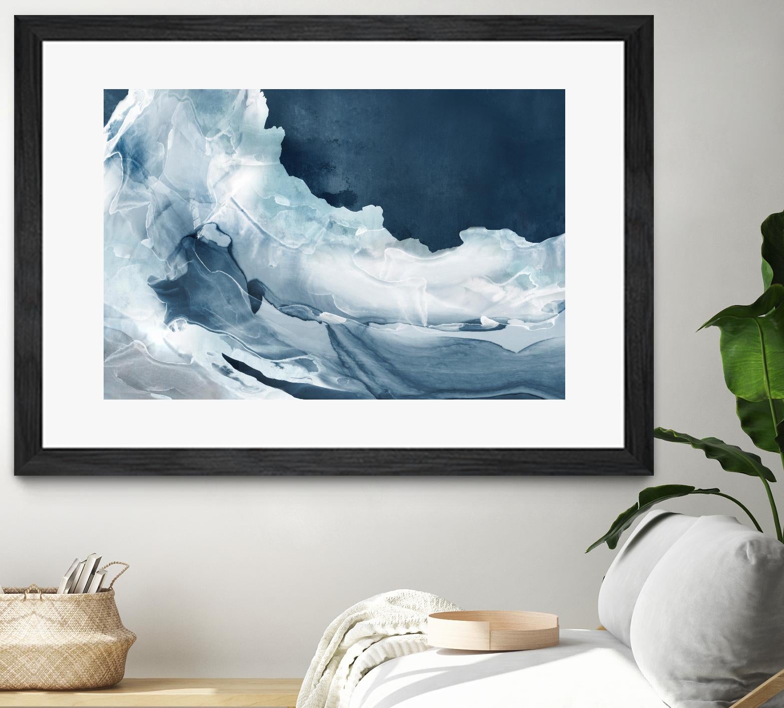 Wave of Blue Ice by PI Studio on GIANT ART - abstract